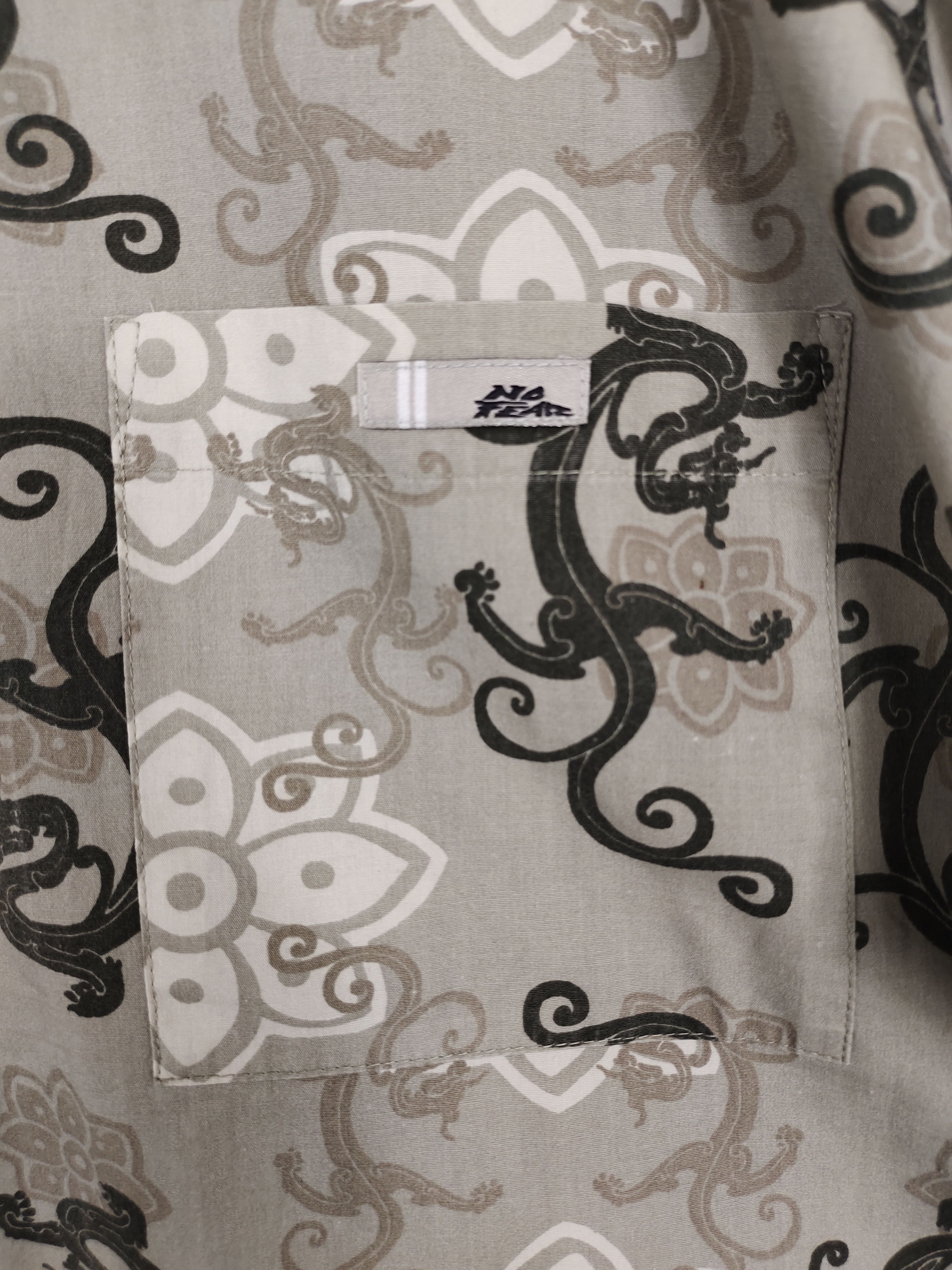 No Fear Vintage No Fear Surfing Dragon Printed Hawaiian Shirt Size US L / EU 52-54 / 3 - 8 Thumbnail
