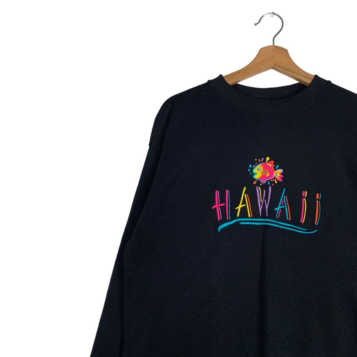 Vintage HRLA Los Angeles Hawaii Big Logo Sweatshirt #0695-C32 Size US M / EU 48-50 / 2 - 3 Thumbnail