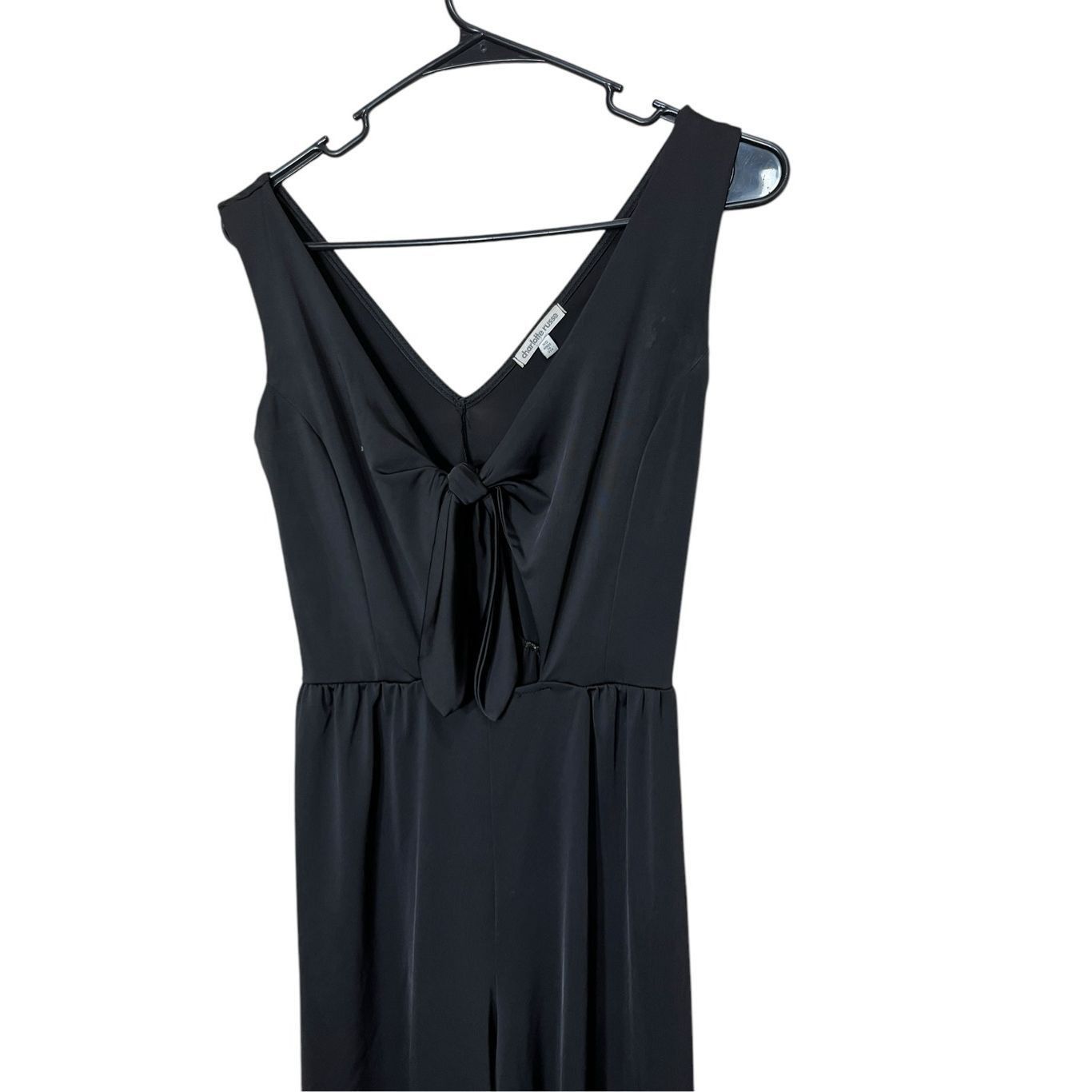 Other Charlotte Russe Y2K Black Wide Leg Jumpsuit Size XS Size US 26 / EU 42 - 2 Thumbnail