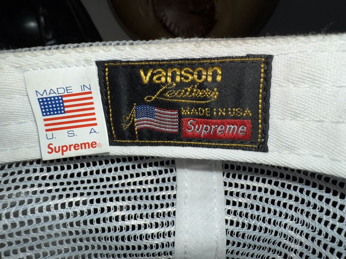 Supreme × Vanson Leathers Vanson Leather + Supreme “Trucker Hat” snapback Leather! Size ONE SIZE - 9 Thumbnail