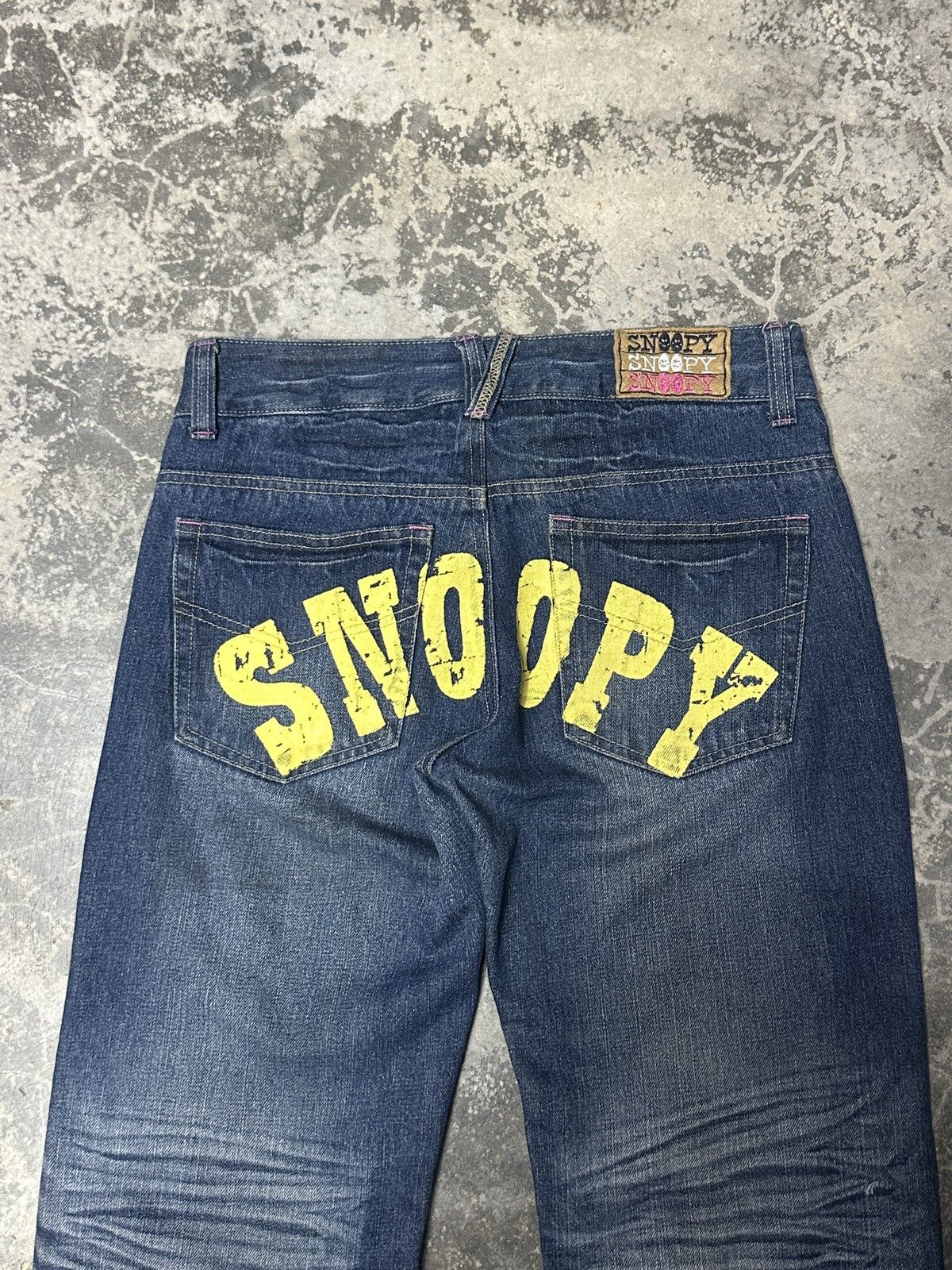 Cartoon Network × Peanuts Snoopy Peanuts Jean Leg Twisted Very Rare 🔥 Size US 30 / EU 46 - 18 Thumbnail