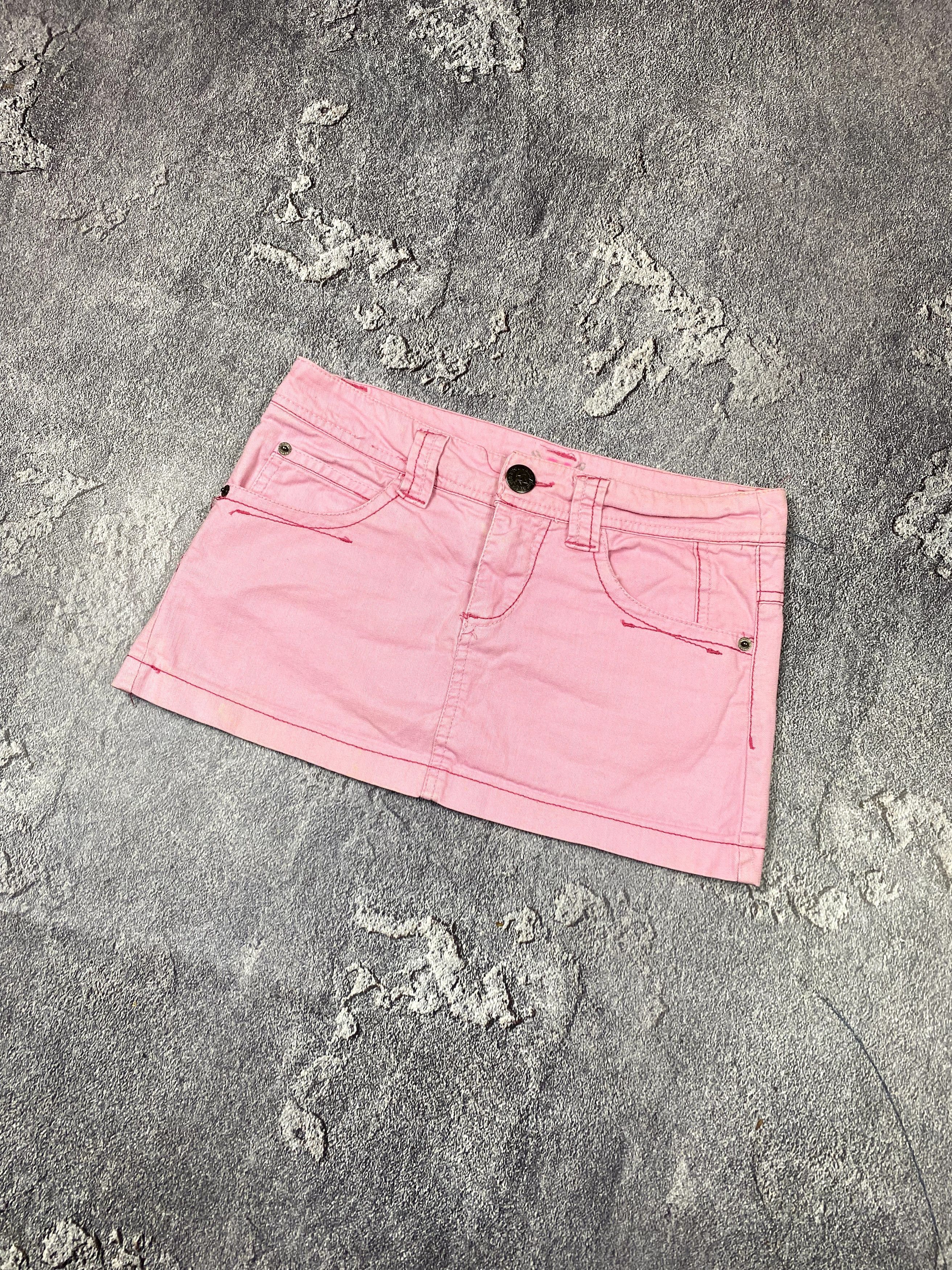 20471120 × Beauty Beast Y2K Pink Glamour Mini Skirt 2000s Streetwear Aesthetic Size 28" / US 6 / IT 42 - 5 Thumbnail