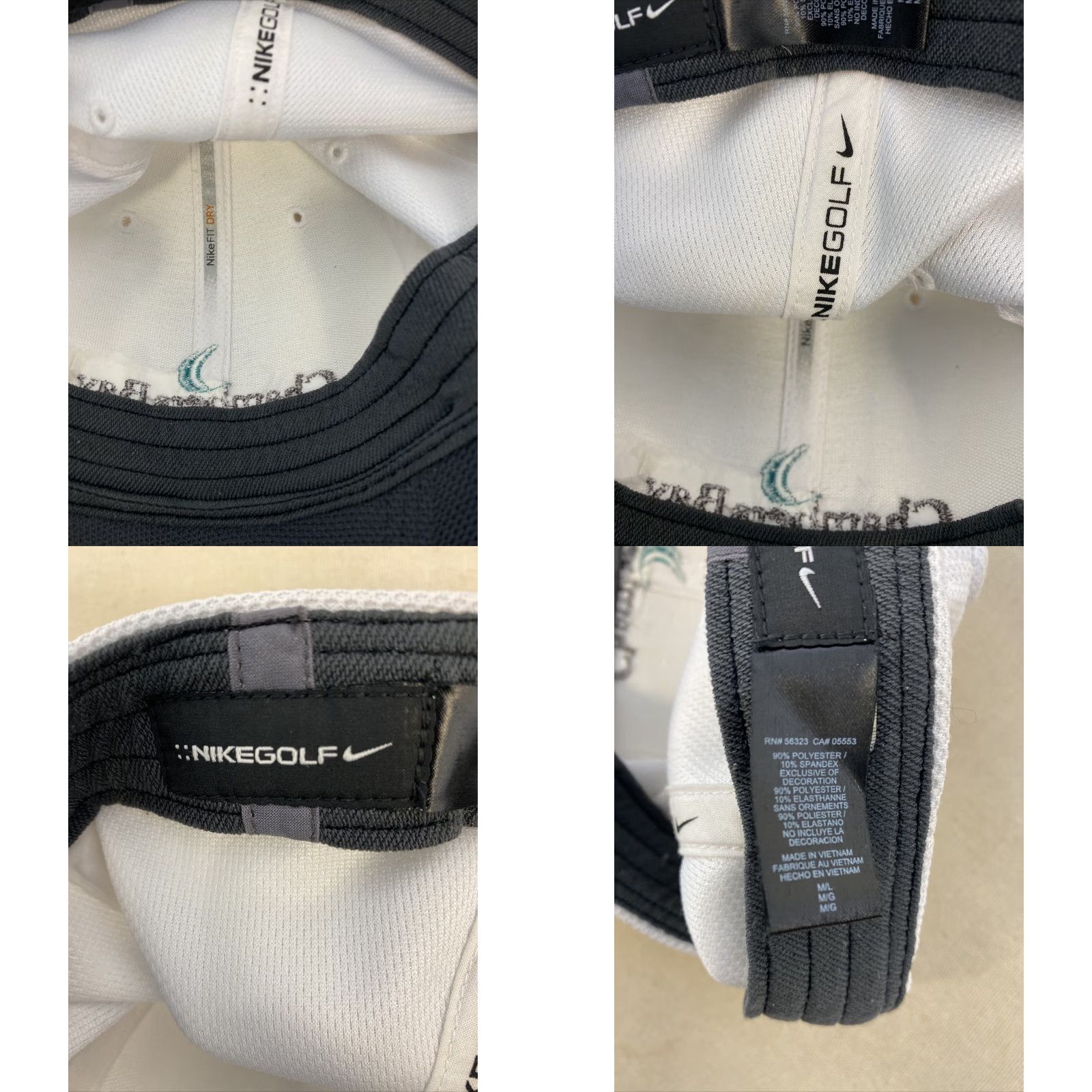 Nike VINTAGE Nike Performance Flex Hat Chambers Bay M/L White / 224 Baseball Cap Men Adjustable White Nike Swoosh 90s Sports Size ONE SIZE - 8 Thumbnail