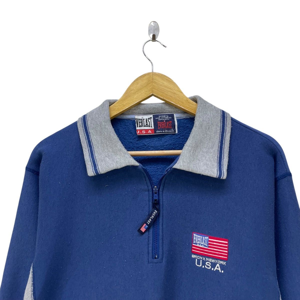 Everlast 💥Vintage 90s Everlast Half Zip Pullover Size US M / EU 48-50 / 2 - 3 Thumbnail