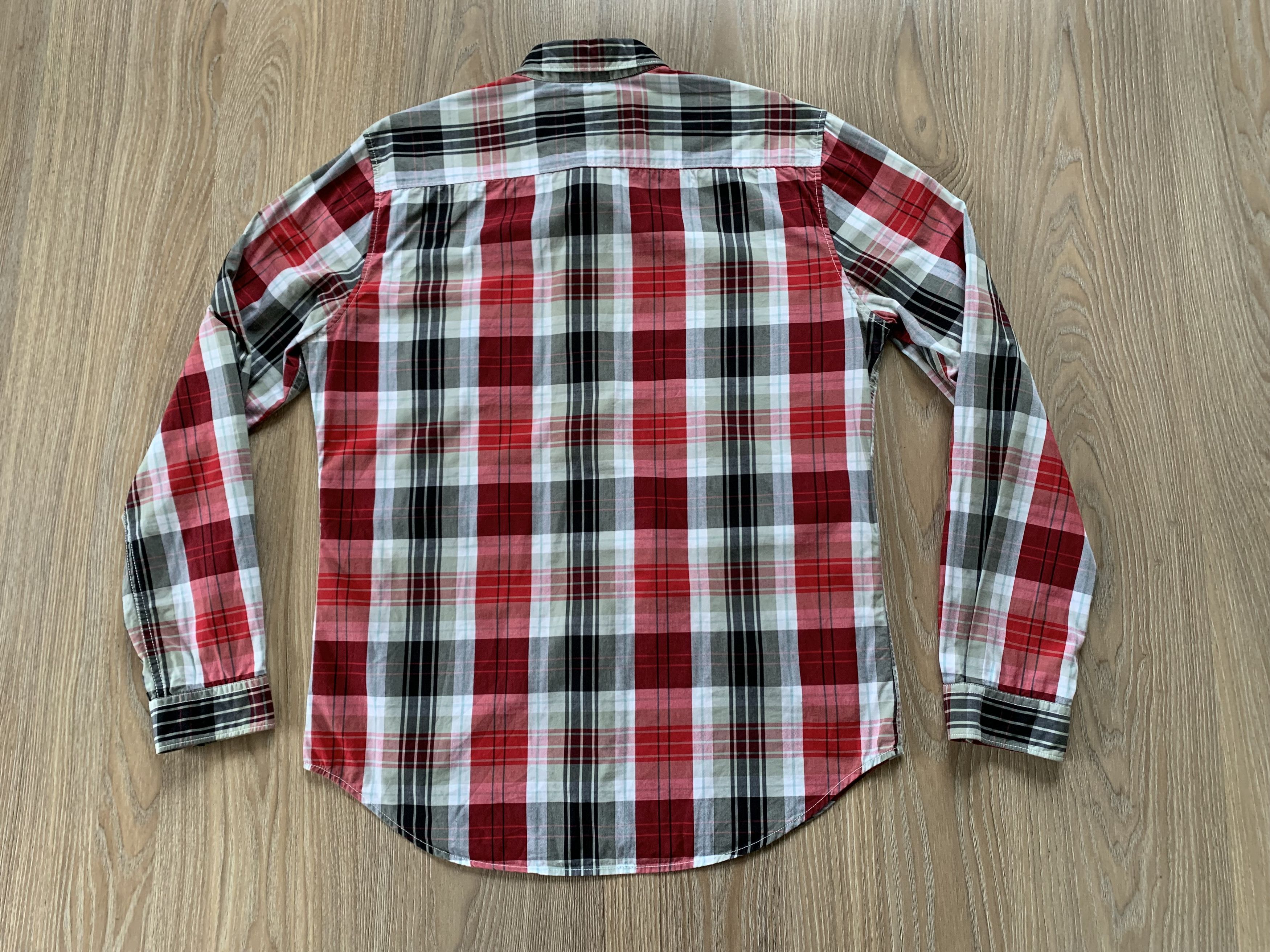 Levi's Levis Slim Fit Long Sleeve Plaid Shirt Size US L / EU 52-54 / 3 - 3 Thumbnail