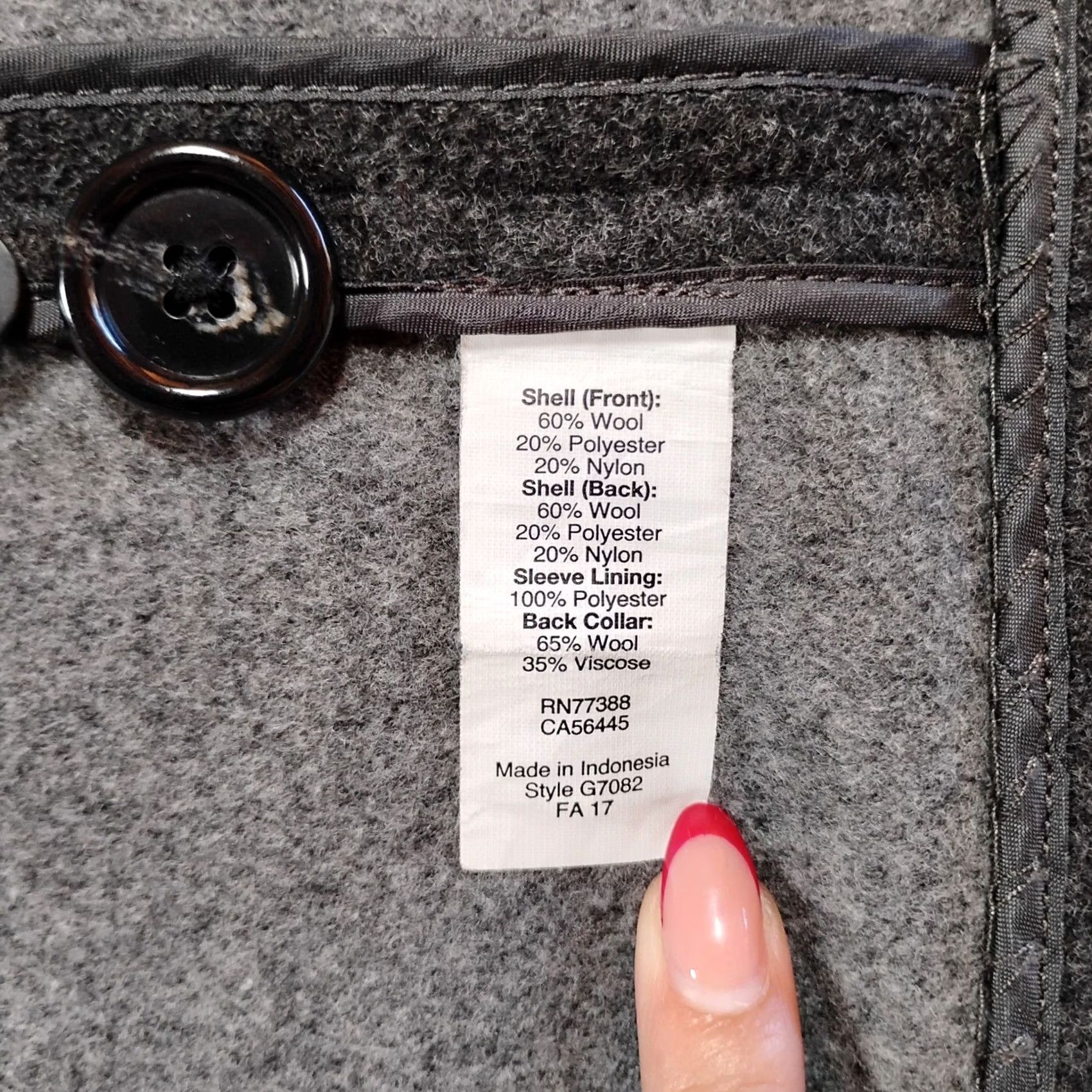 Madewell Madewell Womens Gray Wool Blend Car Coat Jacket S Size S / US 4 / IT 40 - 3 Thumbnail