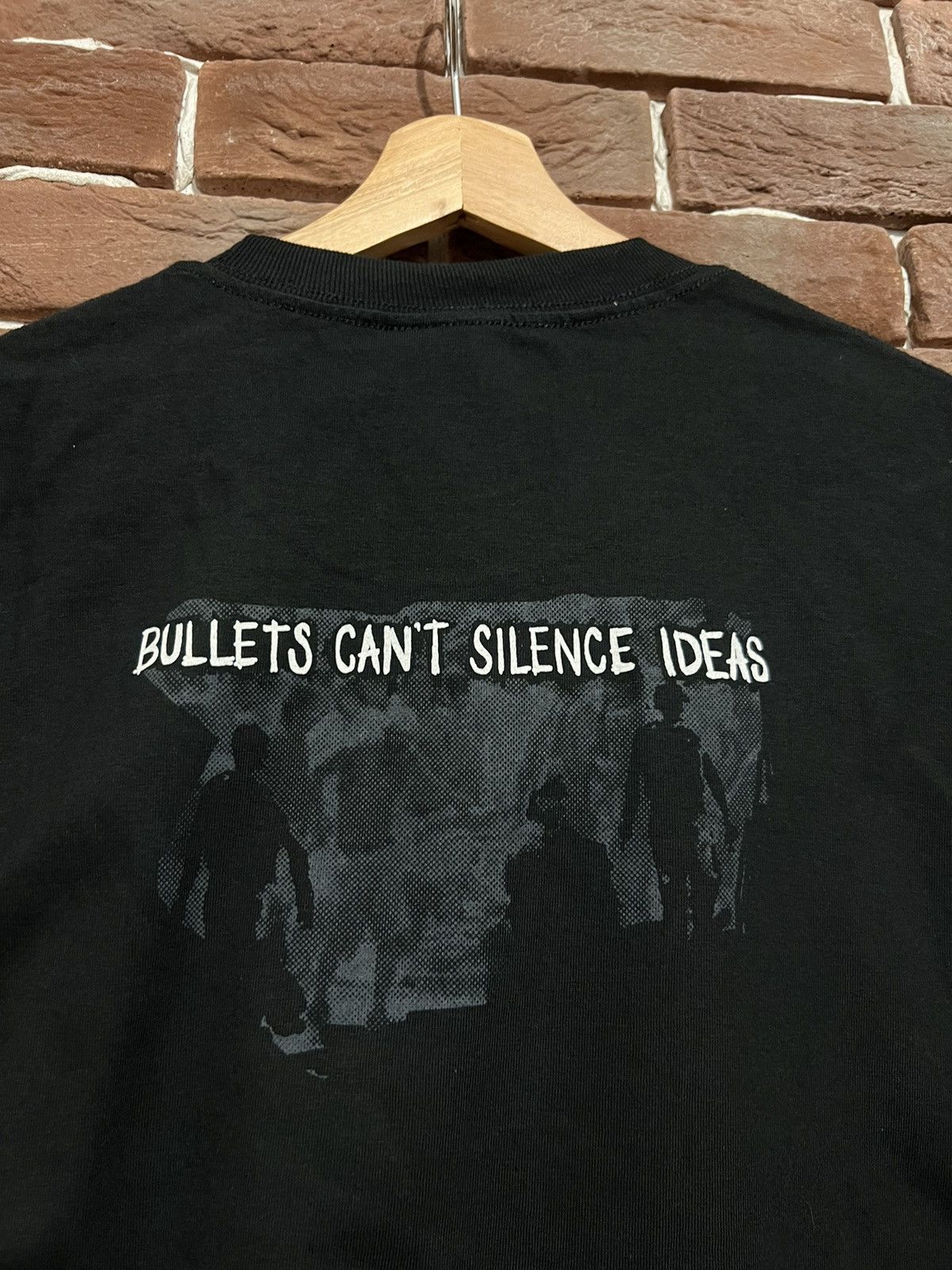 Band Tees Vintage 90s Anti Flag Bullets Can’t Stop Ideas Band T Shirt Size US L / EU 52-54 / 3 - 4 Thumbnail