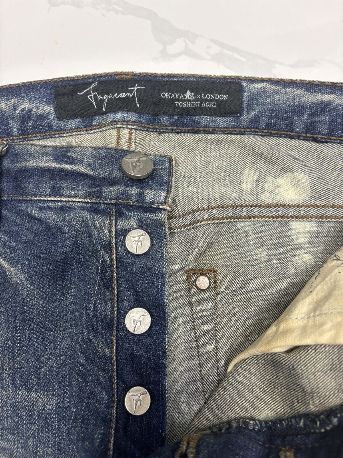 Fagassent Toshiki Aoki × Undercover 🔥DISTRESSED DENIM FAGASSENT TOSHIKI AOKI UNDERCOVER STYLE Size US 32 / EU 48 - 11 Thumbnail