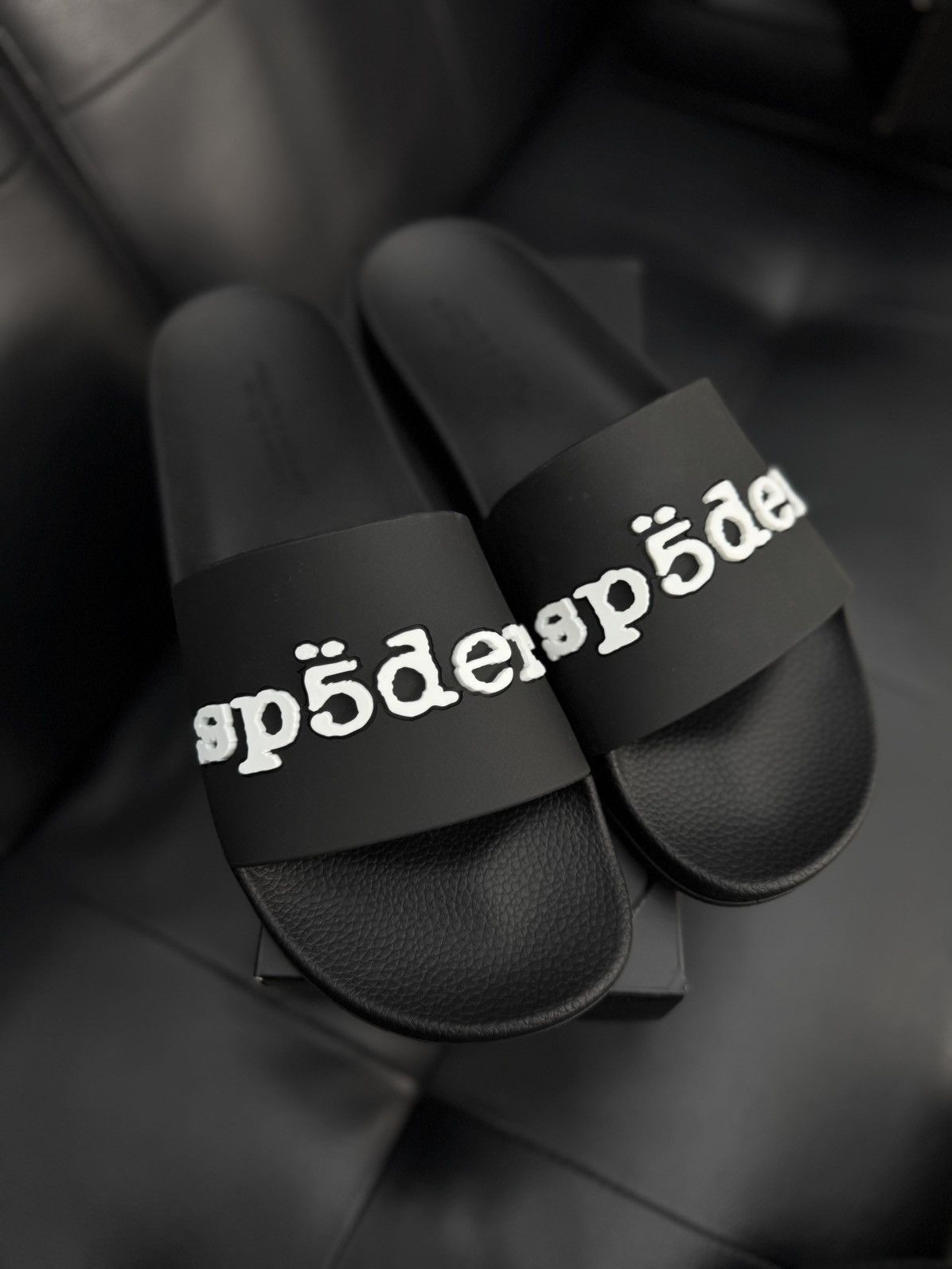 Sp5der Sp5der Slides Slip On Black Size 12 (Brand New) Size US 12 / EU 45 - 4 Thumbnail