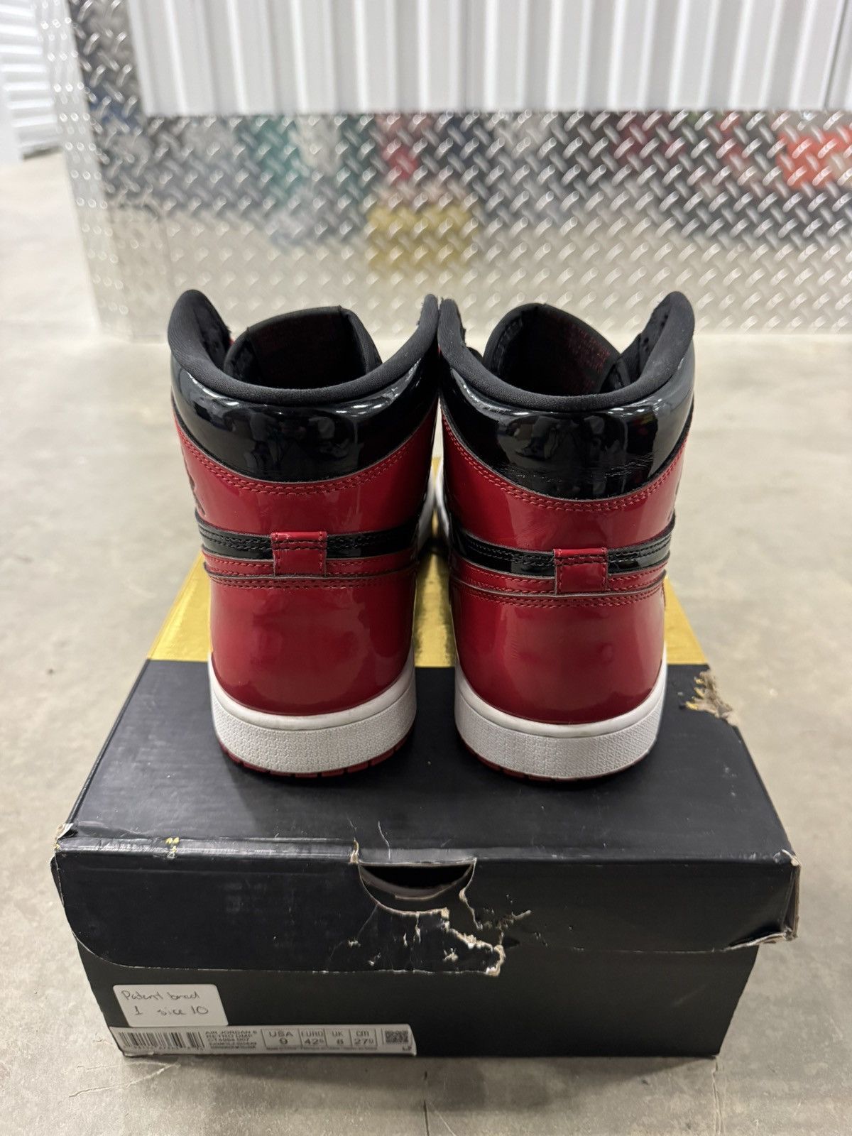 Jordan Brand Jordan 1 Retro High OG Patent Bred Size 10 Size US 10 / EU 43 - 5 Thumbnail