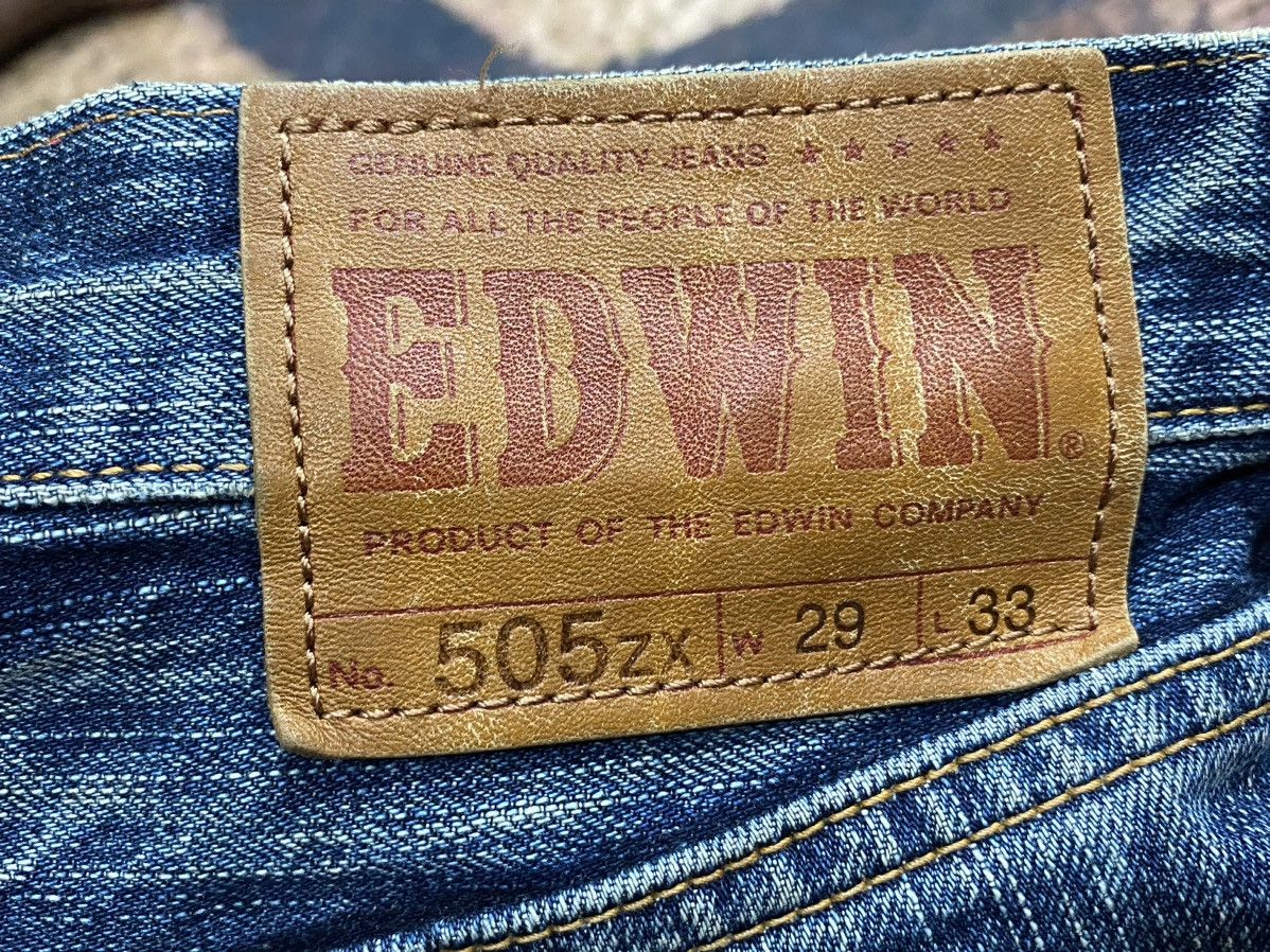 Edwin Vintage EDWIN Distressed Redline 505zx W30” Size US 29 - 18 Thumbnail