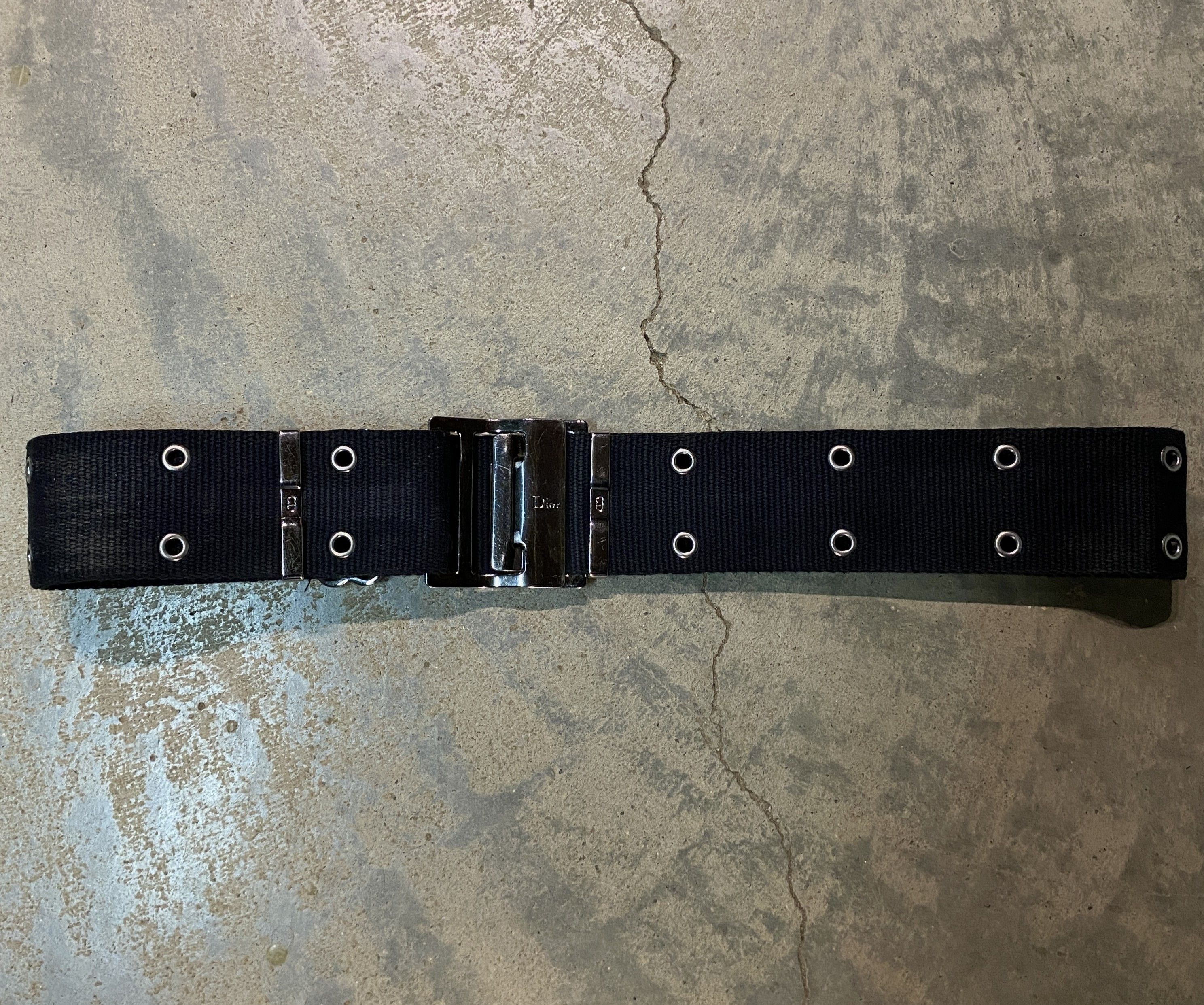 Dior Christian Dior SS02 “Street Chic” Canvas Black Cargo Belt Size ONE SIZE - 11 Thumbnail