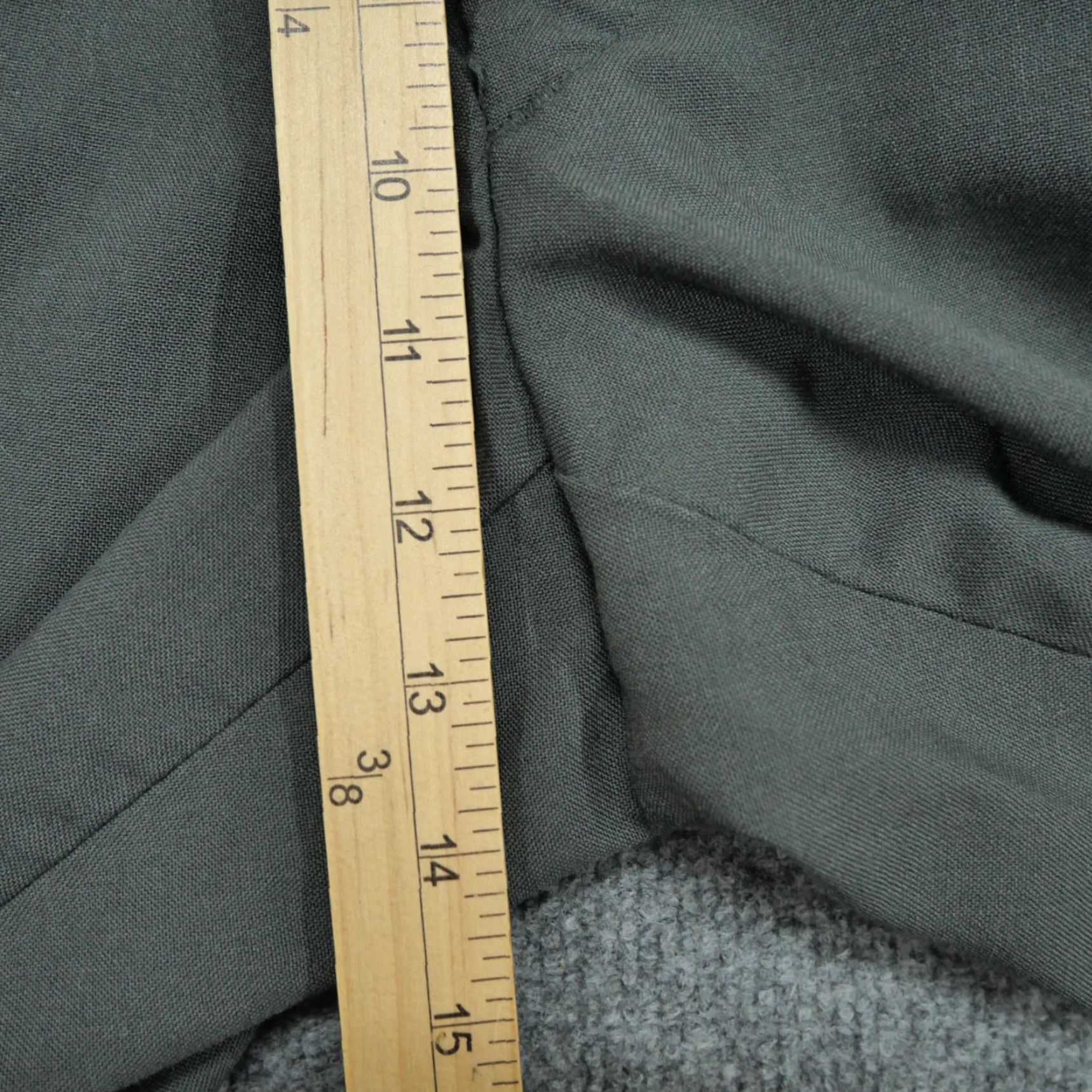 Vintage VINTAGE Ag 344 Pants Mens 31 28x31 Green Wool Blend Slacks Statham Garment 70s Size US 28 / EU 44 - 6 Thumbnail