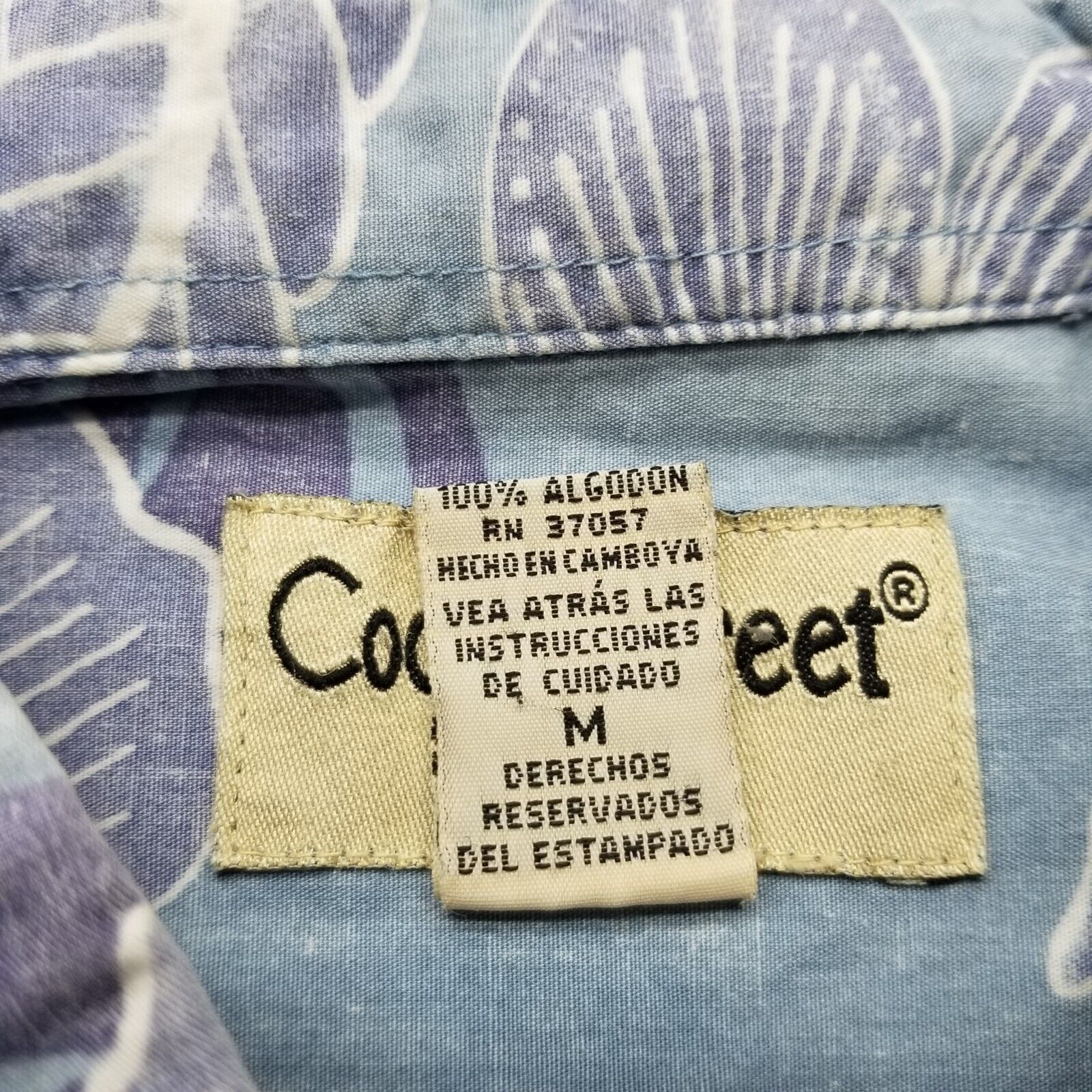 Other Cooke Street Shirt Men Medium Hawaiian Floral Button Up Size US M / EU 48-50 / 2 - 3 Thumbnail