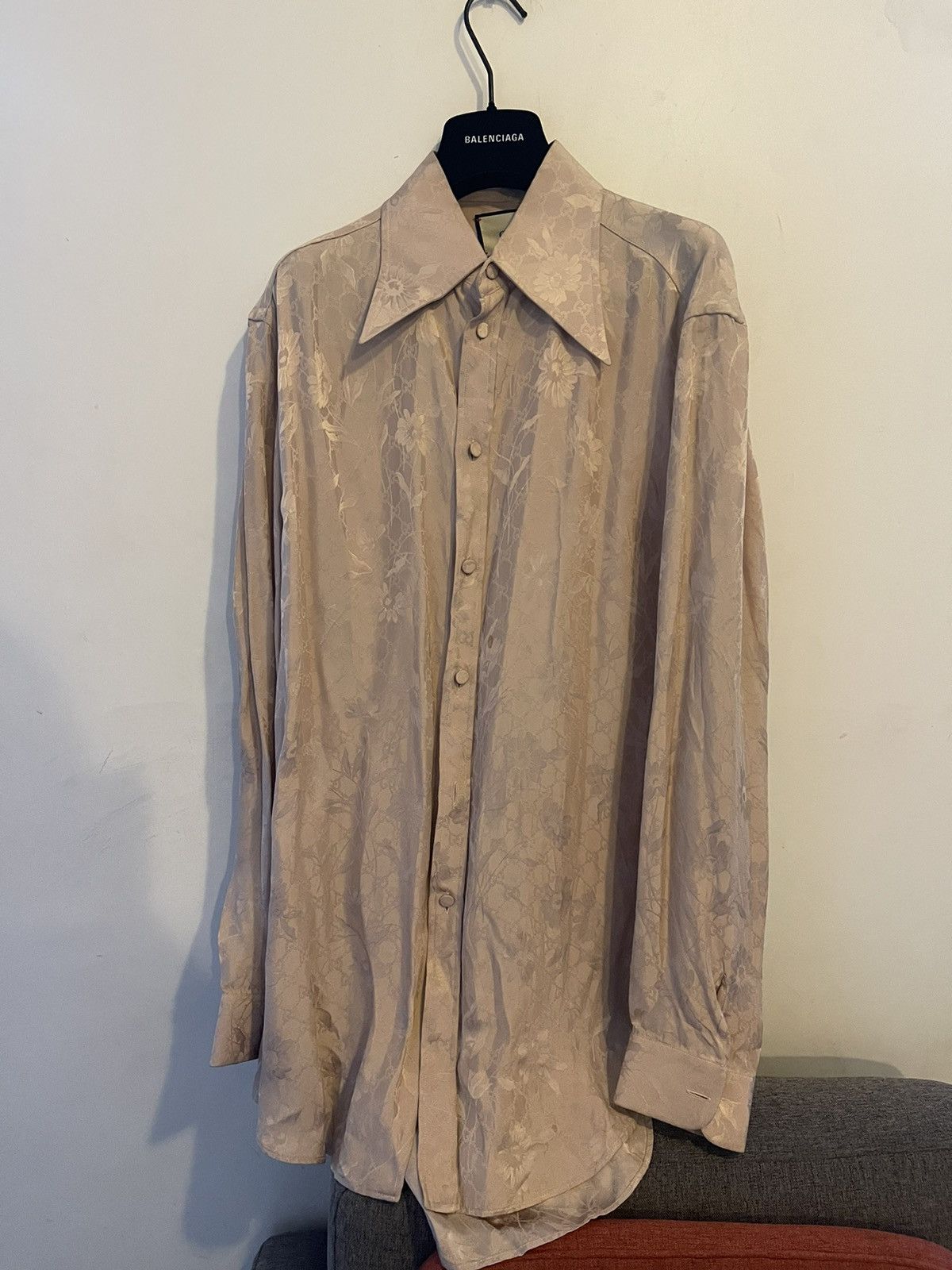 Gucci Gucci monogram oversized viscose button up Size US S / EU 44-46 / 1 - 1 Thumbnail