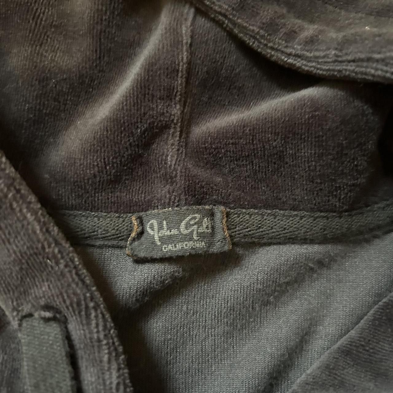 Other John Galt Gray Velvet Cropped Hoodie Size ONE SIZE - 2 Thumbnail