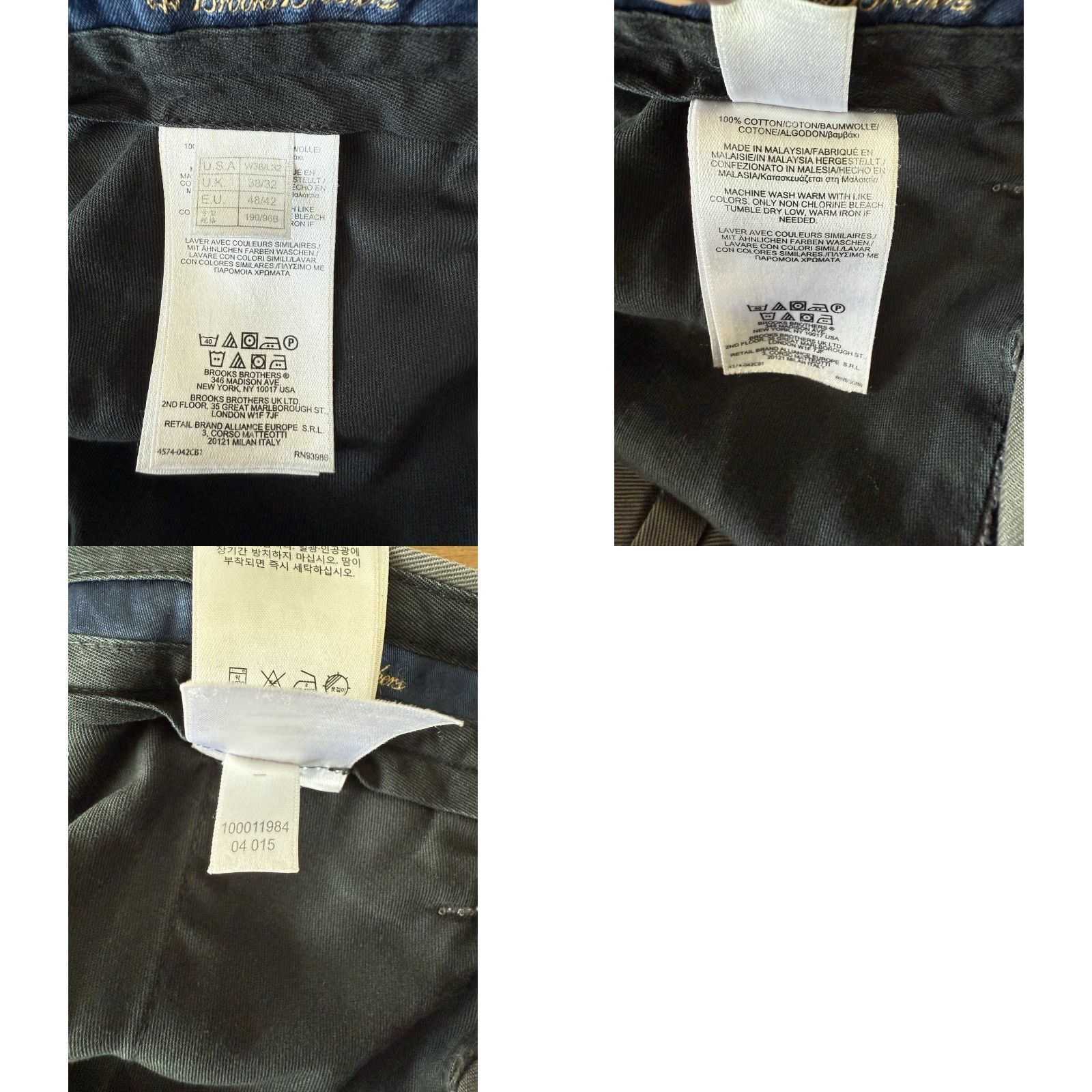 Brooks Brothers Brooks Brothers Clark Fit Advantage Chino Pants Men 38x31 Flat Front Office Trousers Gray Solid Modern City Workwear Regular Mens Size US 38 / EU 54 - 9 Thumbnail