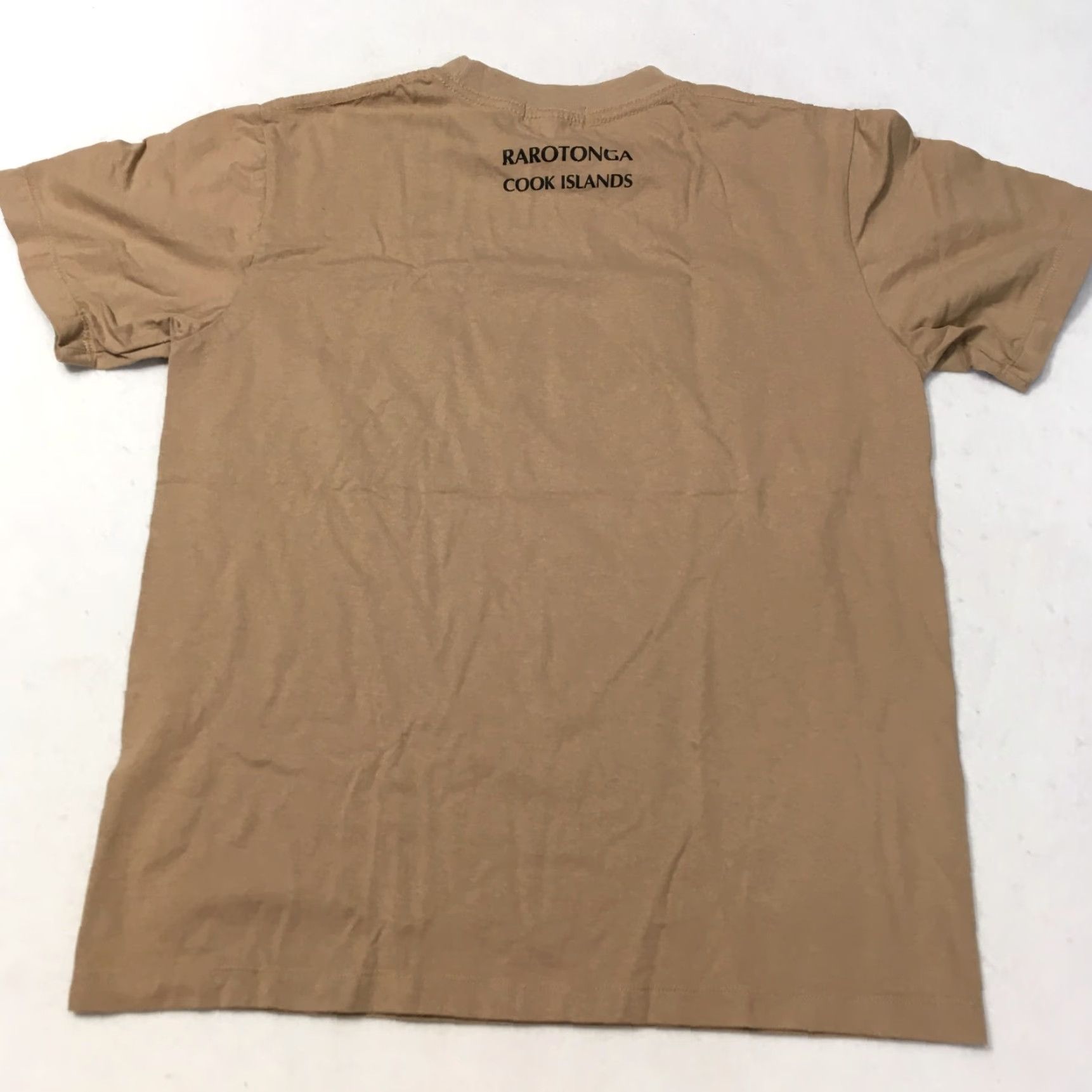 Vintage VINTAGE shirt T-Shirt Beige L Men Beige 90s NZ COOK ISLANDS graphic print Short Sleeve Crew Neck Nike? Size US L / EU 52-54 / 3 - 7 Thumbnail