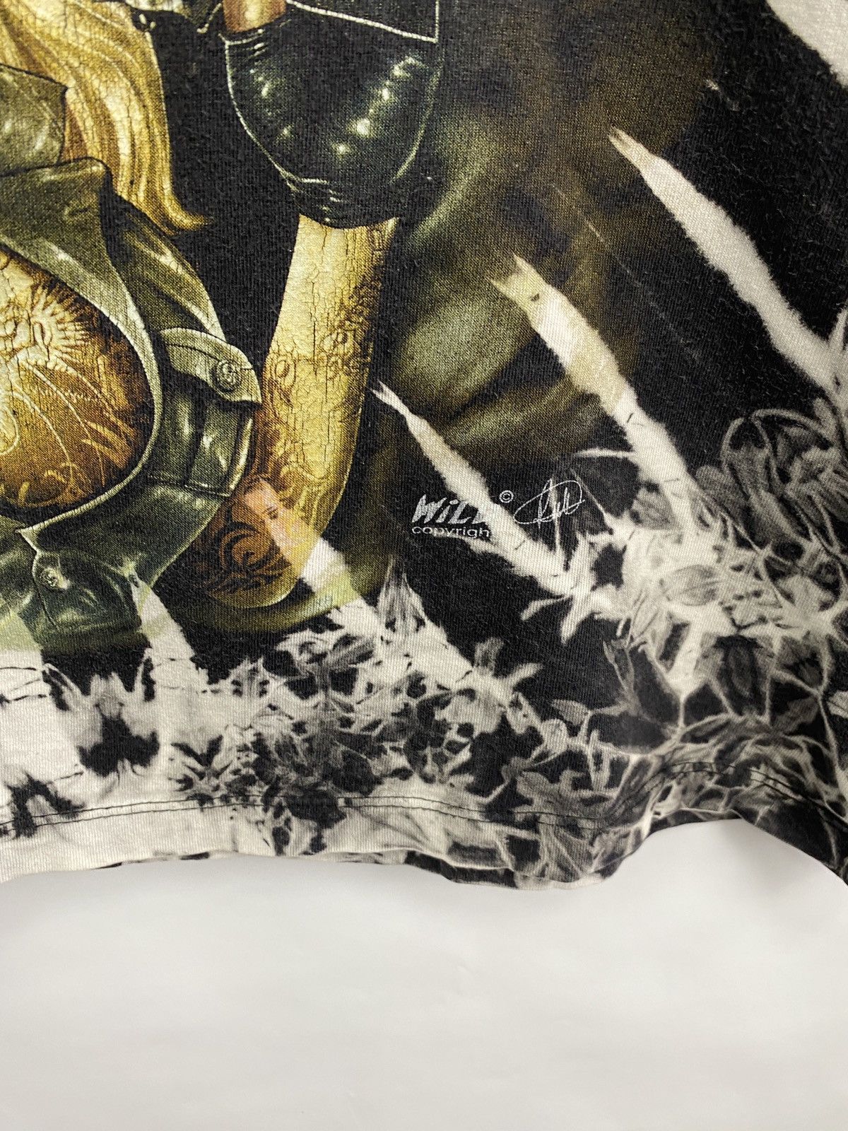 Affliction 💀 Vintage 90s Skull Sexy Girl Hell Time DeathT-Shirt Rare Size US L / EU 52-54 / 3 - 6 Thumbnail