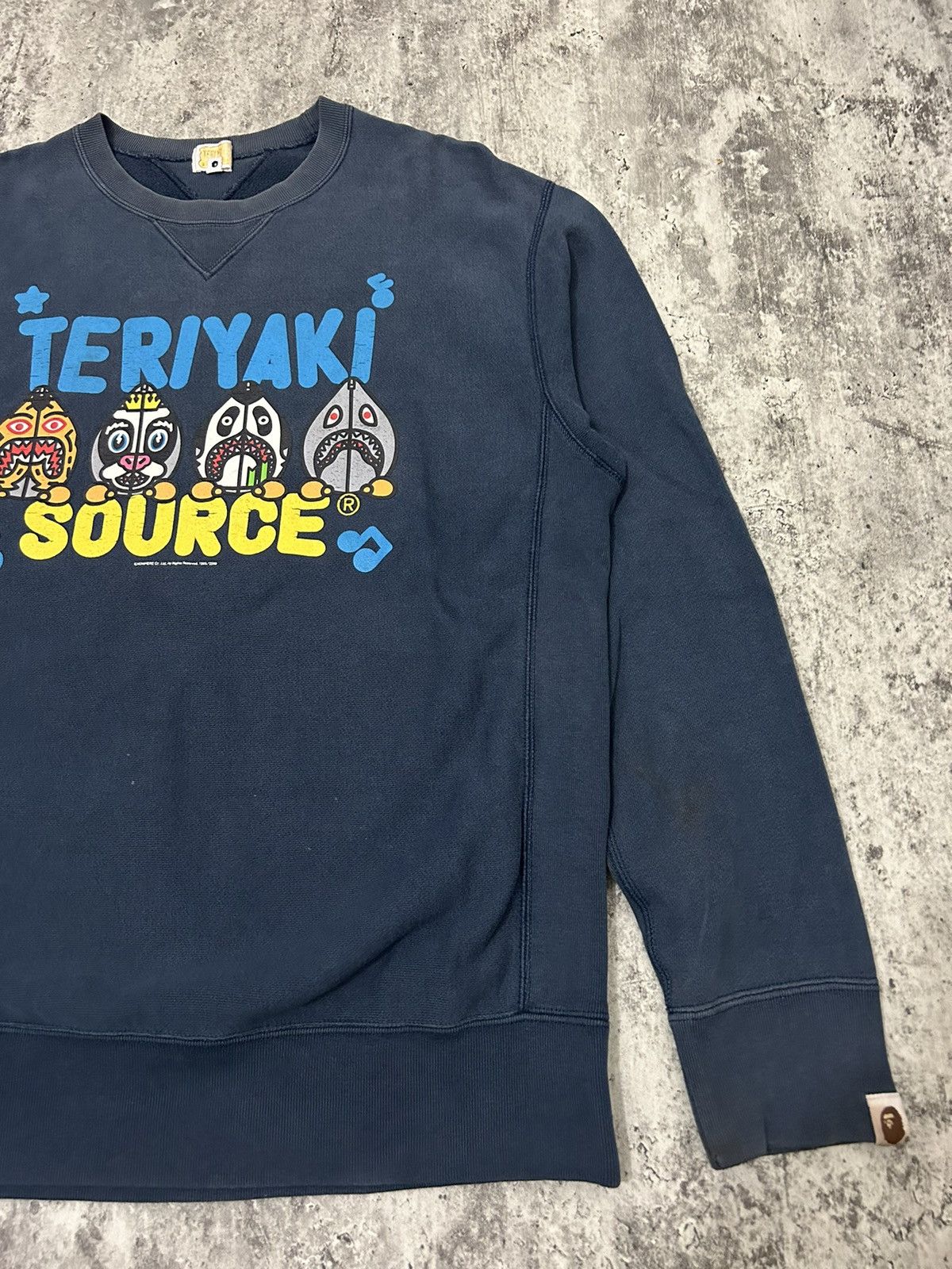 Bape 2009 Bape Teriyaki Source Sun Faded Sweatshirt Size US M / EU 48-50 / 2 - 2 Thumbnail