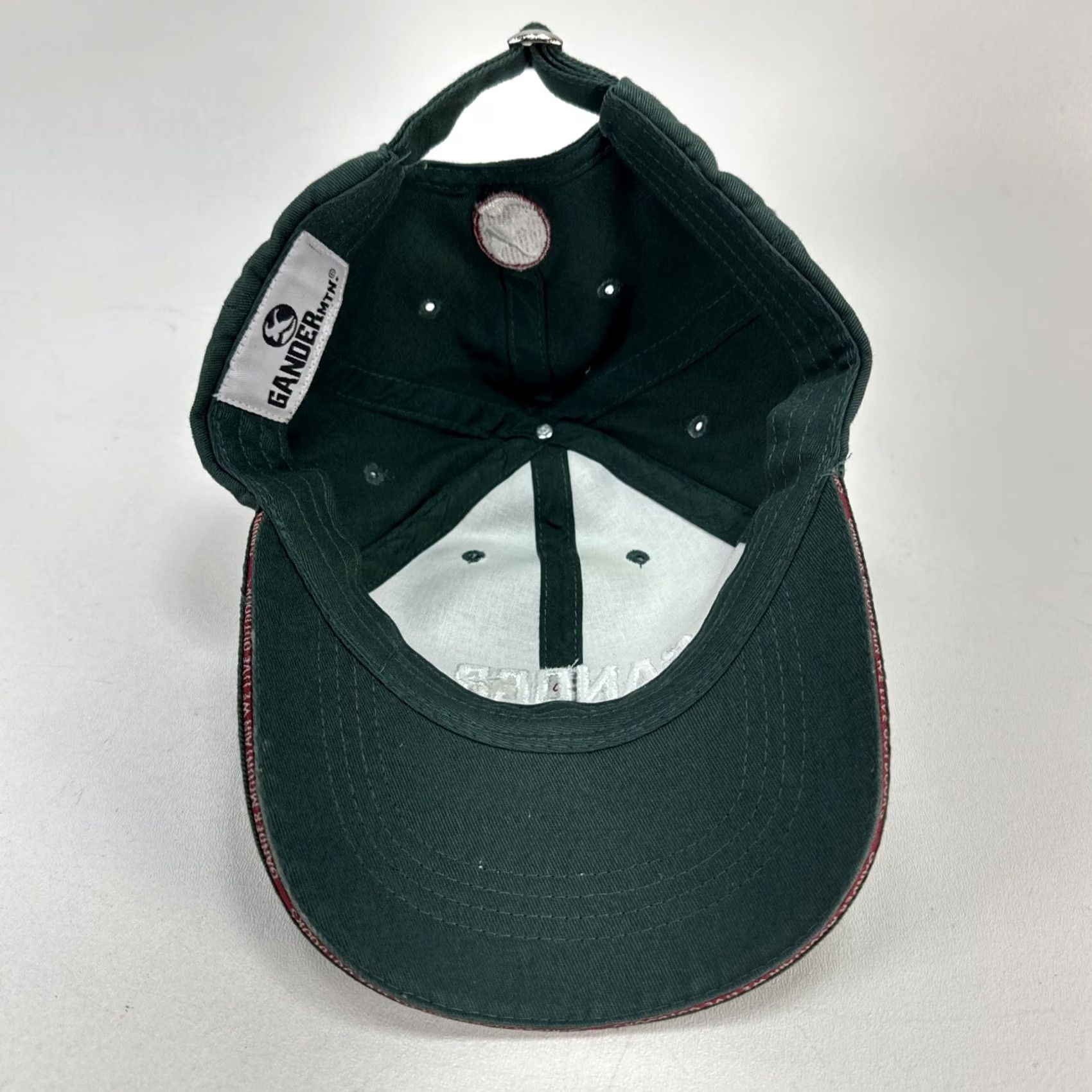 Vintage Gander Mountain Hat Cap Baseball Cap Embroidered Strapback Adjustable Green Twill Cotton Men Outdoor Hunting Season Fall Spring Summer Winter Size ONE SIZE - 6 Thumbnail