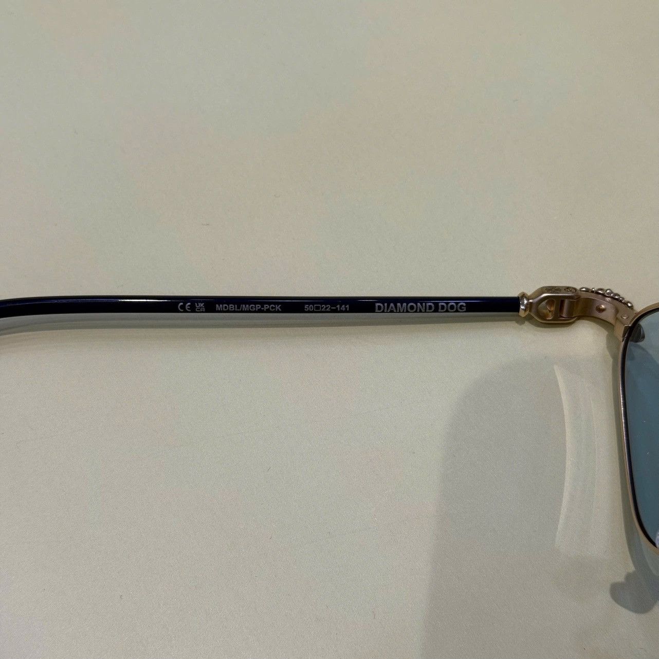 Chrome Hearts CHROME HEARTS DIAMOND DOG Midnight Blue/Matte Gold Plated-P.Cock Size ONE SIZE - 4 Thumbnail