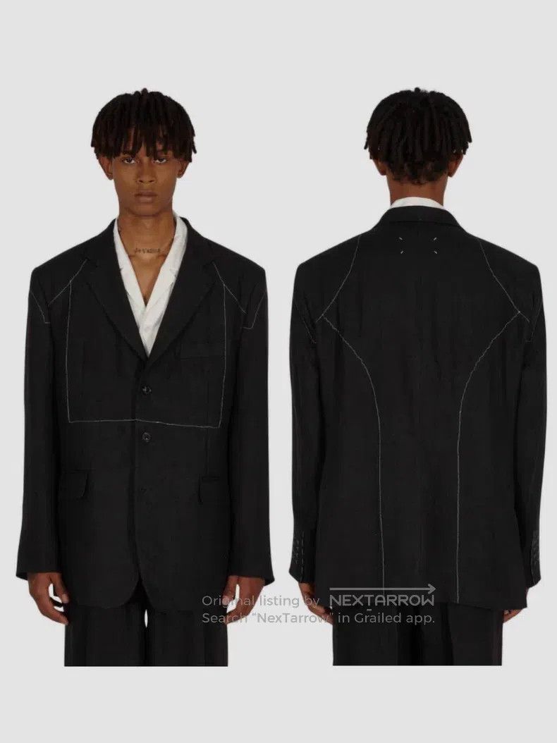 Maison Margiela Maison Margiela White-marked line suit Size US M / EU 48-50 / 2 - 8 Thumbnail