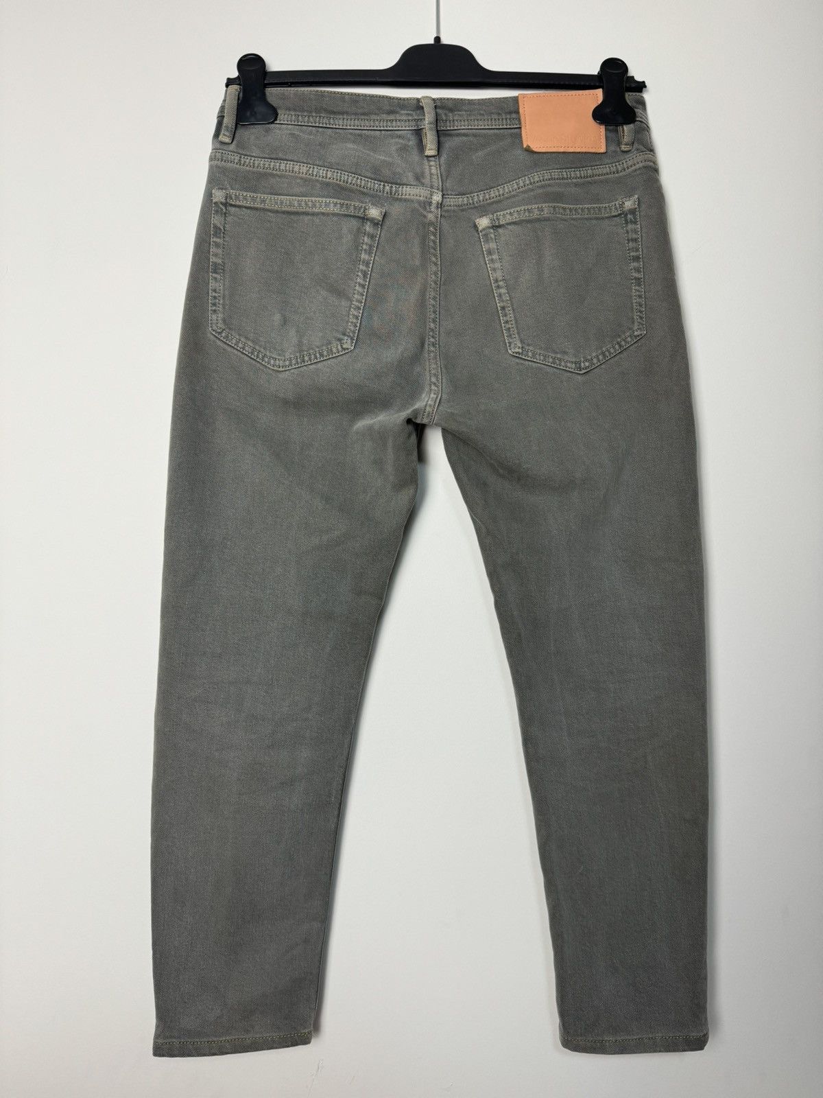 パンツ Acne Studios Archive Gray Straight Jeans Acne Studios Acne Studios Grey Washed Denim Jeans Archive