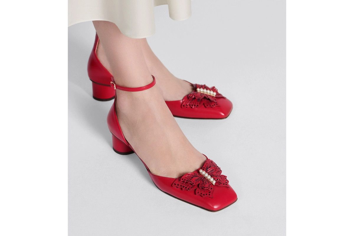 Dior o1bcso1str0225 Tale Pump in Red Size US 6 / IT 36 - 6 Thumbnail