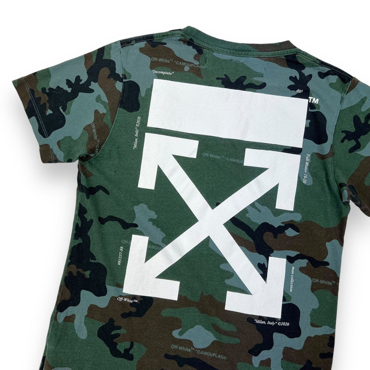 Off white military t shirt best sale