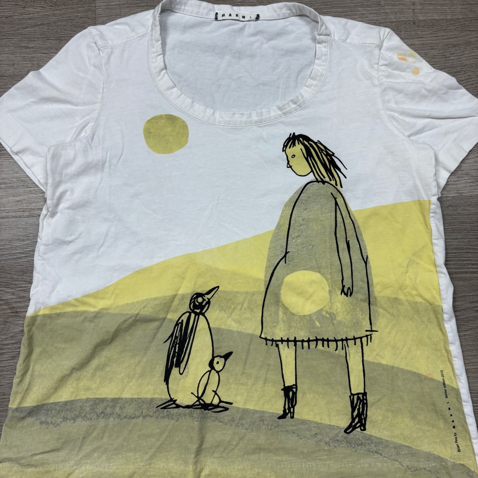 Marni Marni Brian Rea Winter 2012 Short Sleeve Art Tee Shirt 42 Size M / US 6-8 / IT 42-44 - 2 Thumbnail