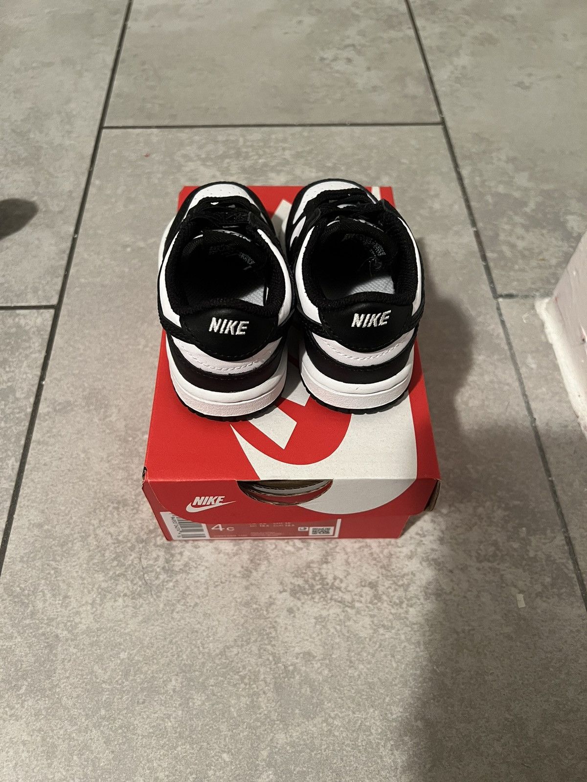 Nike Nike Dunk Low Toddler ‘Black White’ (2021) Size 4C Size US 5 / EU 37 - 4 Thumbnail