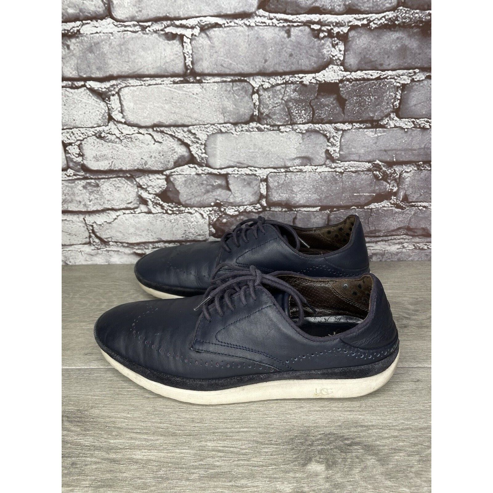 Ugg UGG Energ Blue Leather Cali Wingtip Derby Shoes Men’s Sz 8.5 Size US 8.5 / EU 41-42 - 1 Thumbnail