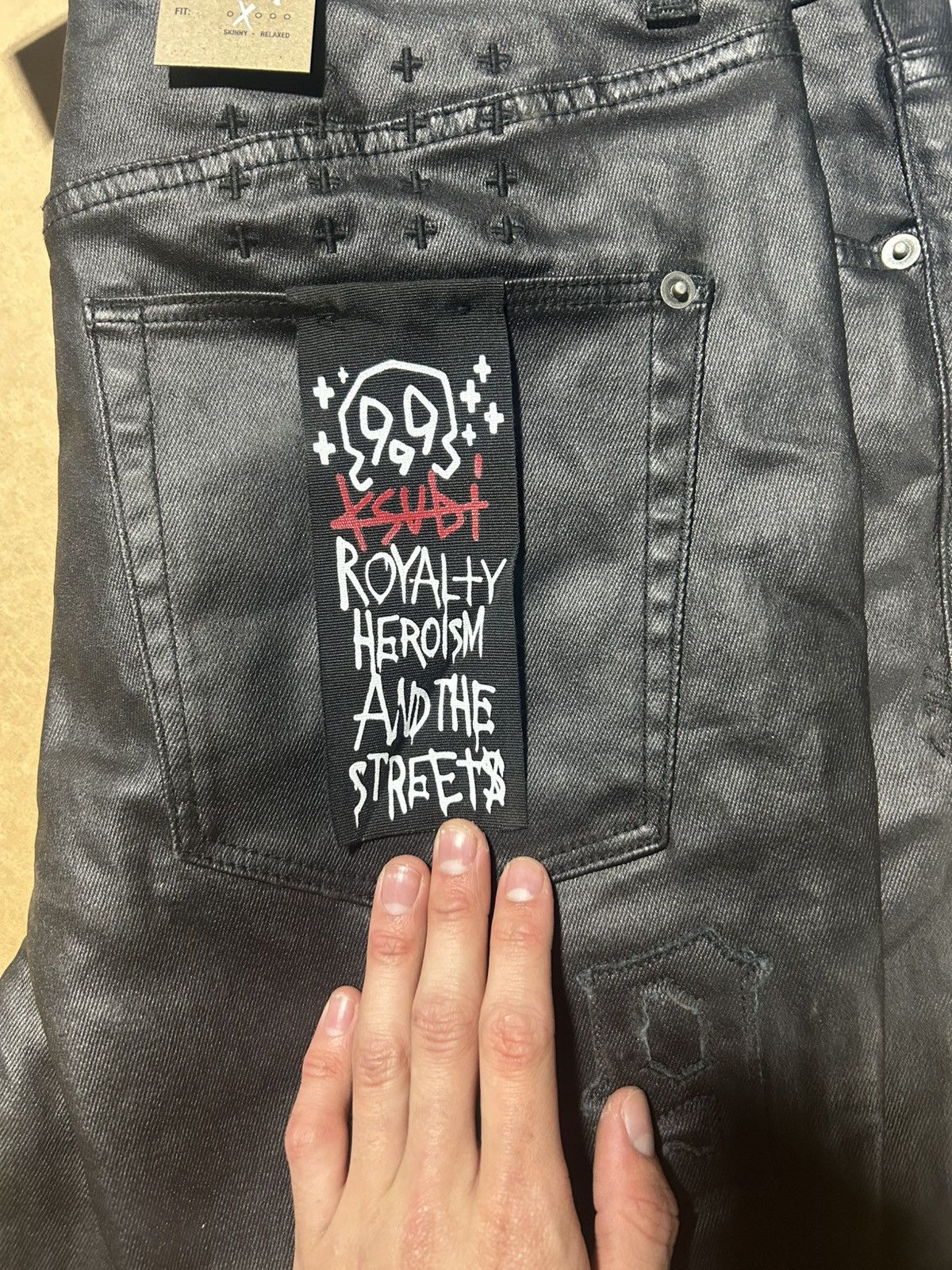 999 Club × Ksubi Ksubi juice wrld jean chitch black wax 999 Size US 34 / EU 50 - 8 Thumbnail
