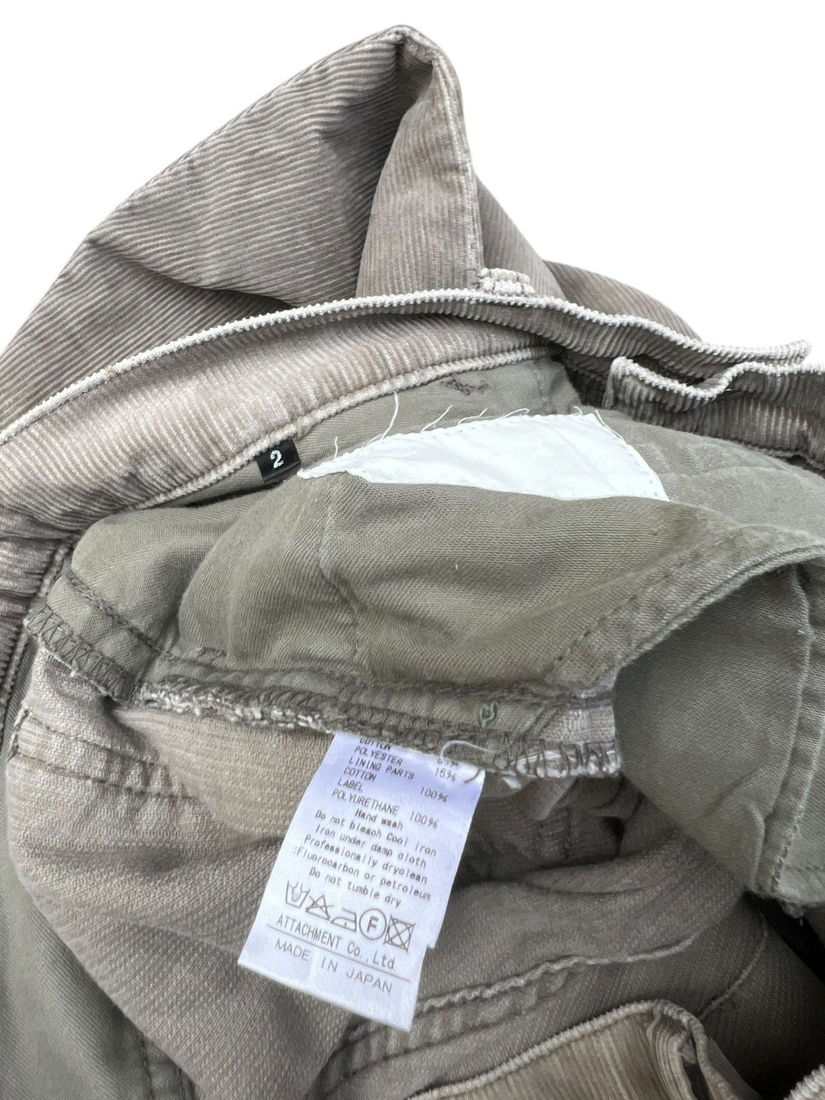 Kazuyuki Kumagai Attachment Attachment Japan Faded Stains Corduroy Bootcut Jeans Size US 30 / EU 46 - 23 Thumbnail
