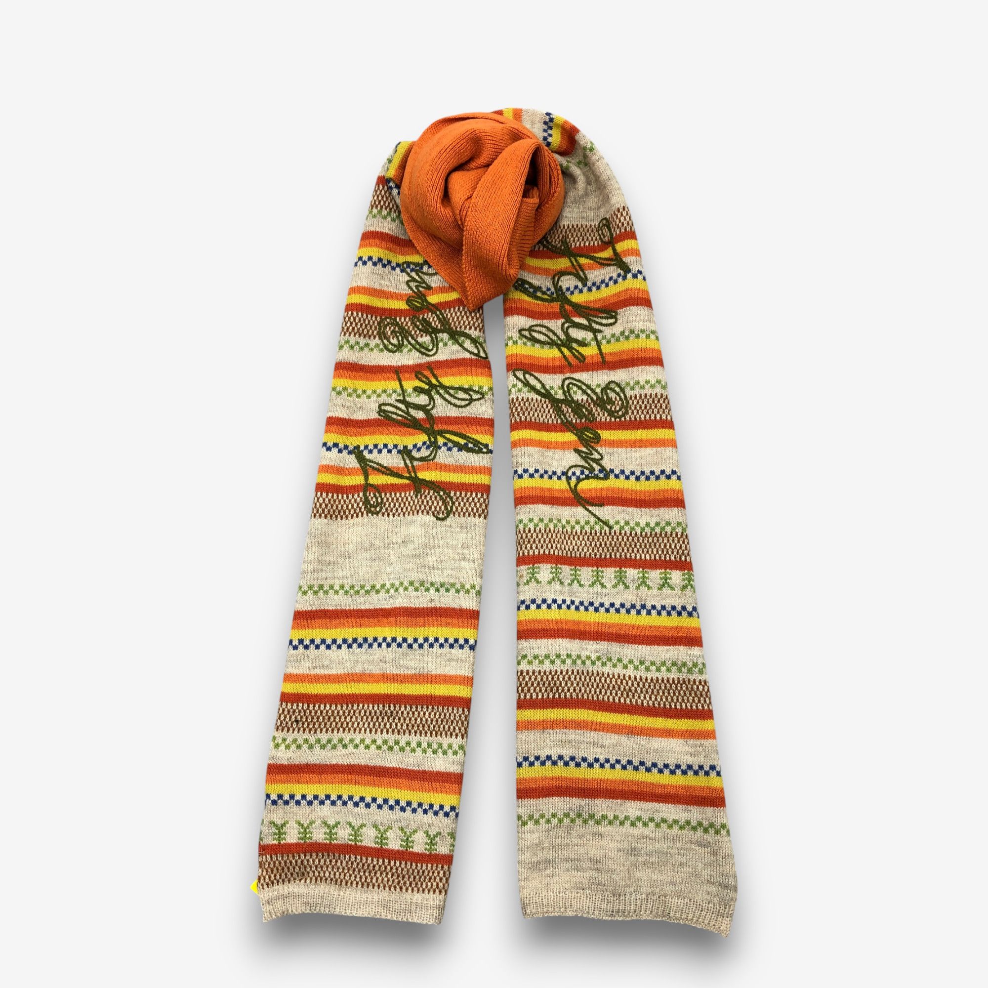 Michiko Koshino Vintage Michiko Koshino Scarf Muffler Wool Cashmere Scarves Size ONE SIZE - 1 Thumbnail