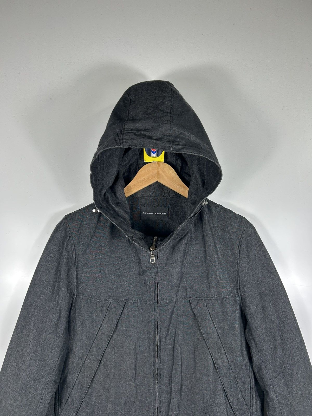 Japanese Brand × Lounge Lizard × Vintage ⚡️Vintage Lounge Lizard Hooded Zipper Jacket Size US M / EU 48-50 / 2 - 4 Thumbnail