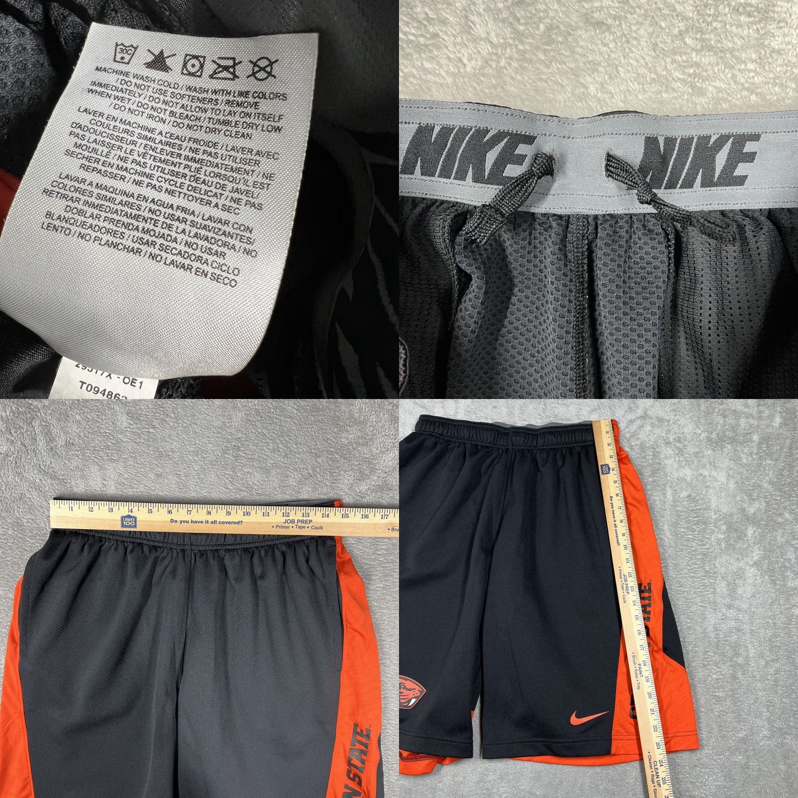Nike Nike Oregon State Beavers Athletic Basketball Shorts Dri-Fit Mens Size Large Multicolor Pockets EUC Size US 33 - 9 Thumbnail