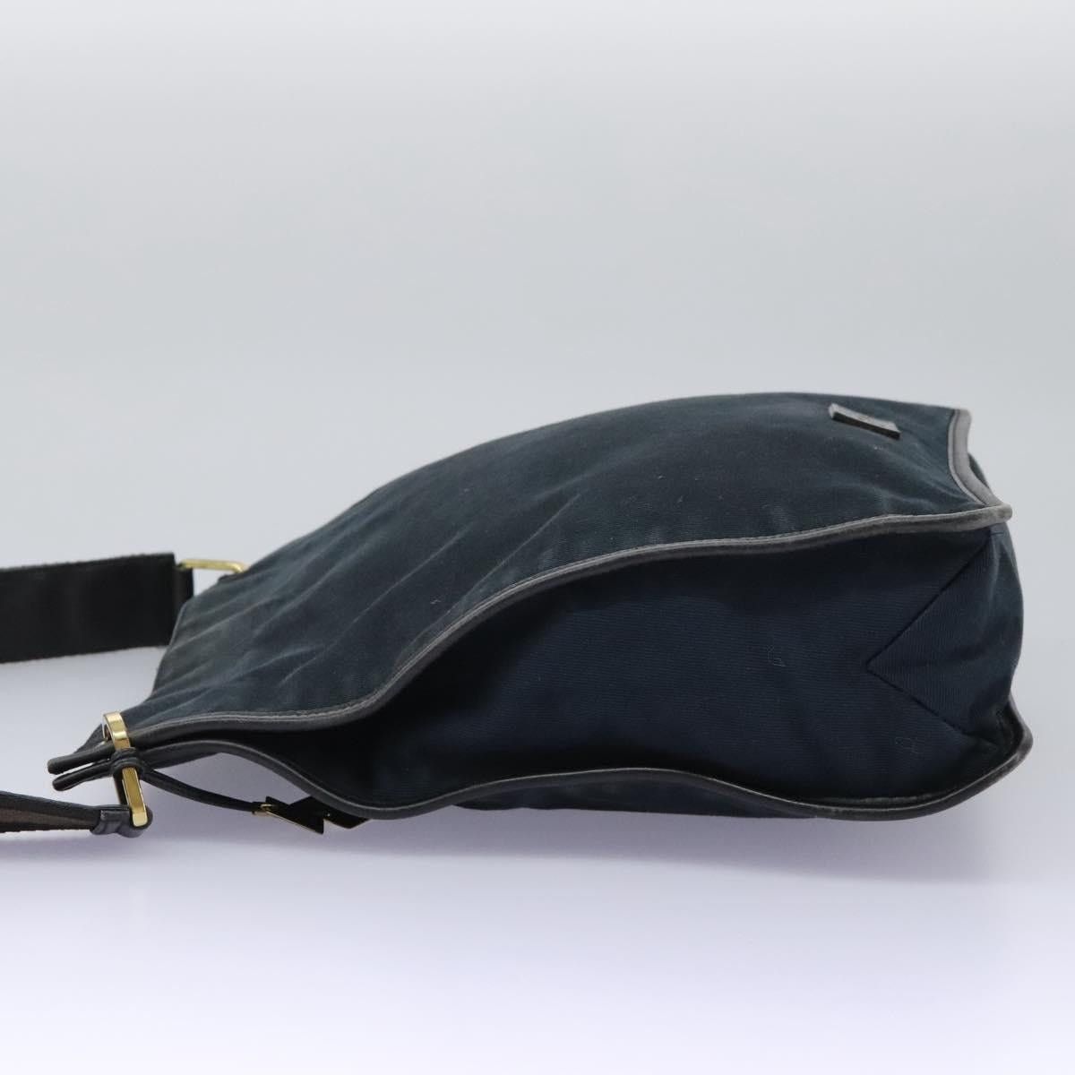Gucci GUCCI Sherry Line Shoulder Bag Canvas Black Brown Size ONE SIZE - 4 Thumbnail