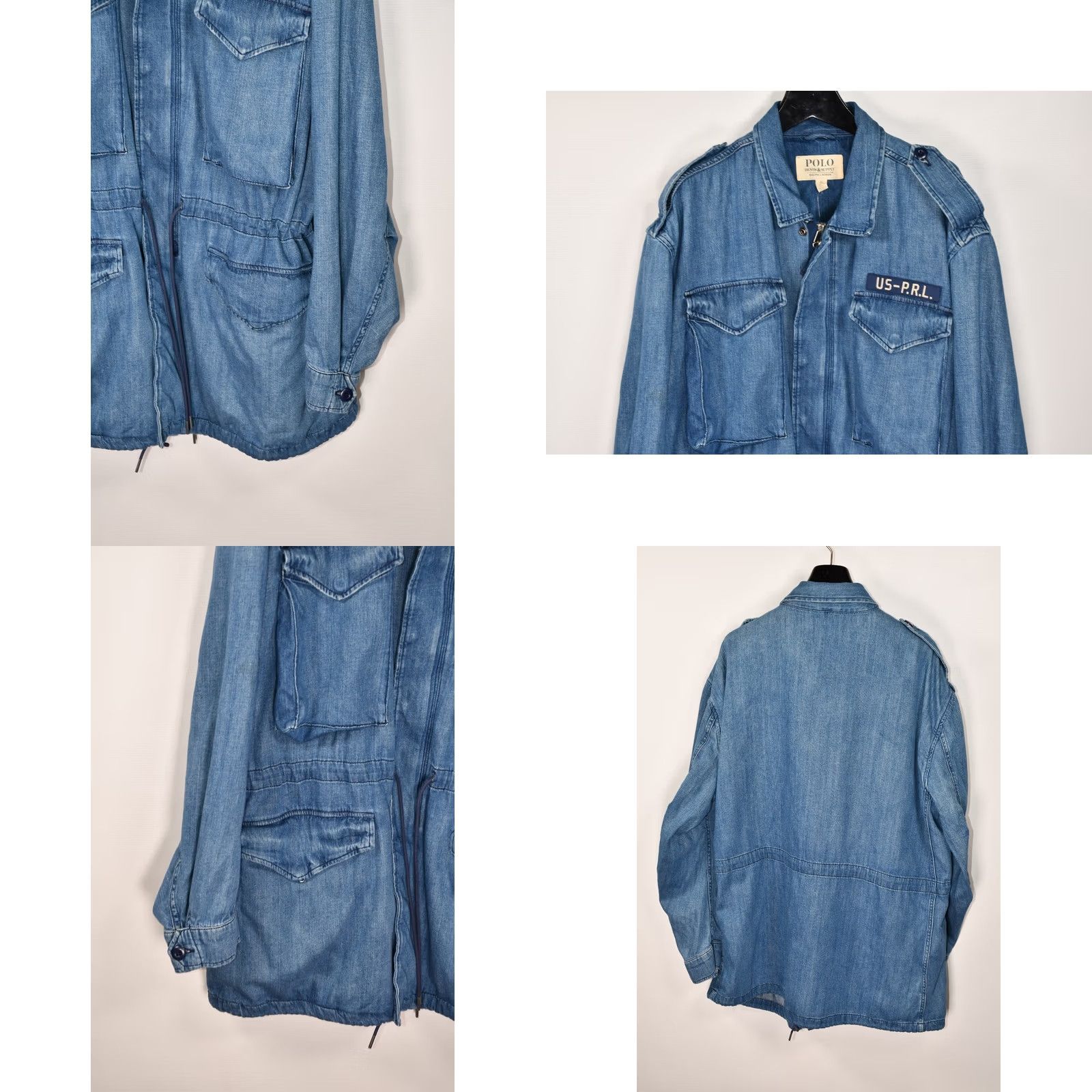 Polo Ralph Lauren Denim & Supply Ralph Lauren Polo Jacket Women XL Denim Field Military Color Blue 100% Cotton Size XL Size XL / US 12-14 / IT 48-50 - 10 Thumbnail