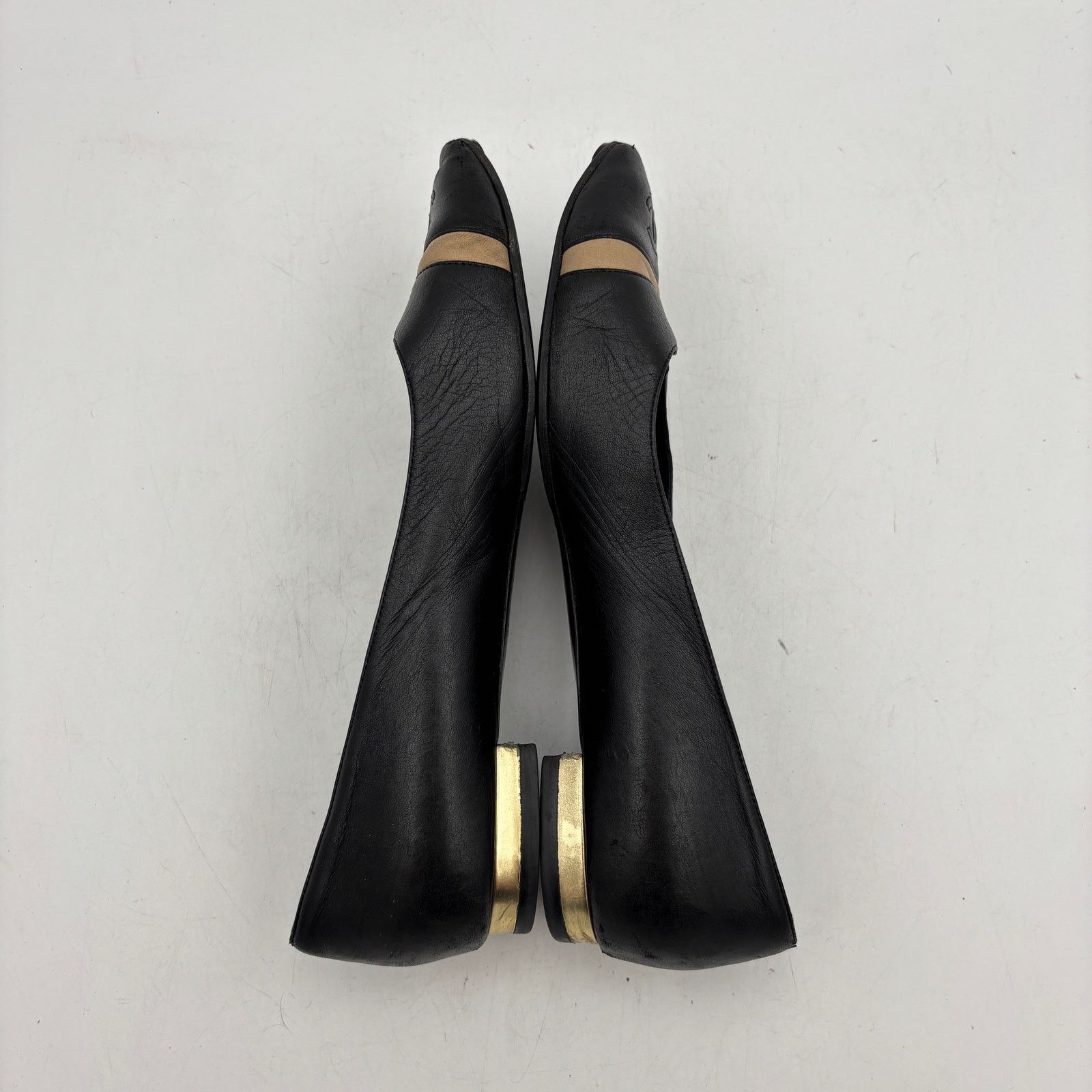 Chanel Chanel Point Toe CC Black Leather Ballet Flats Women's 41 Size US 10.5 / IT 40.5 - 7 Thumbnail