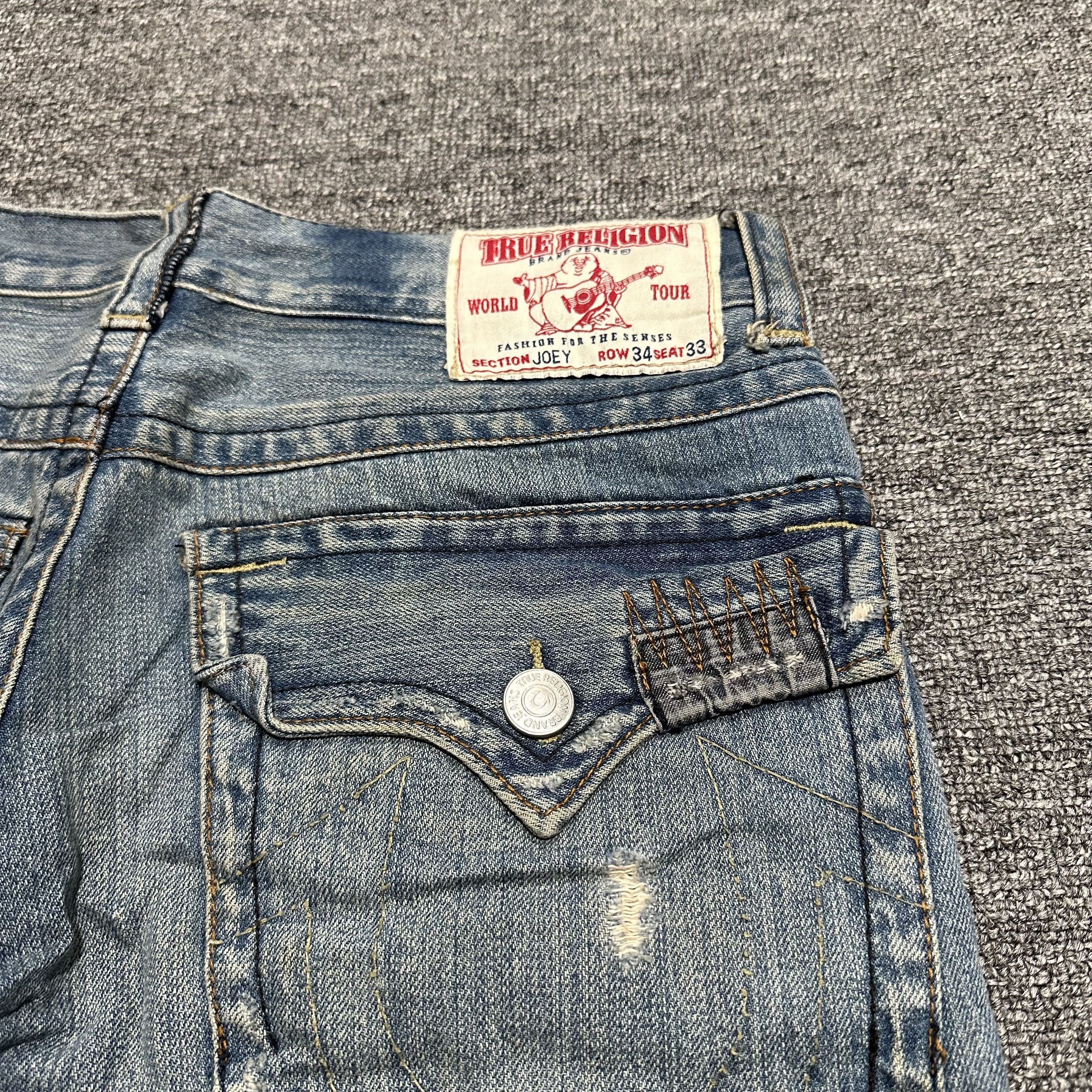 True Religion True Religion Patchwork Distressed Denim Rare Size US 34 / EU 50 - 5 Thumbnail