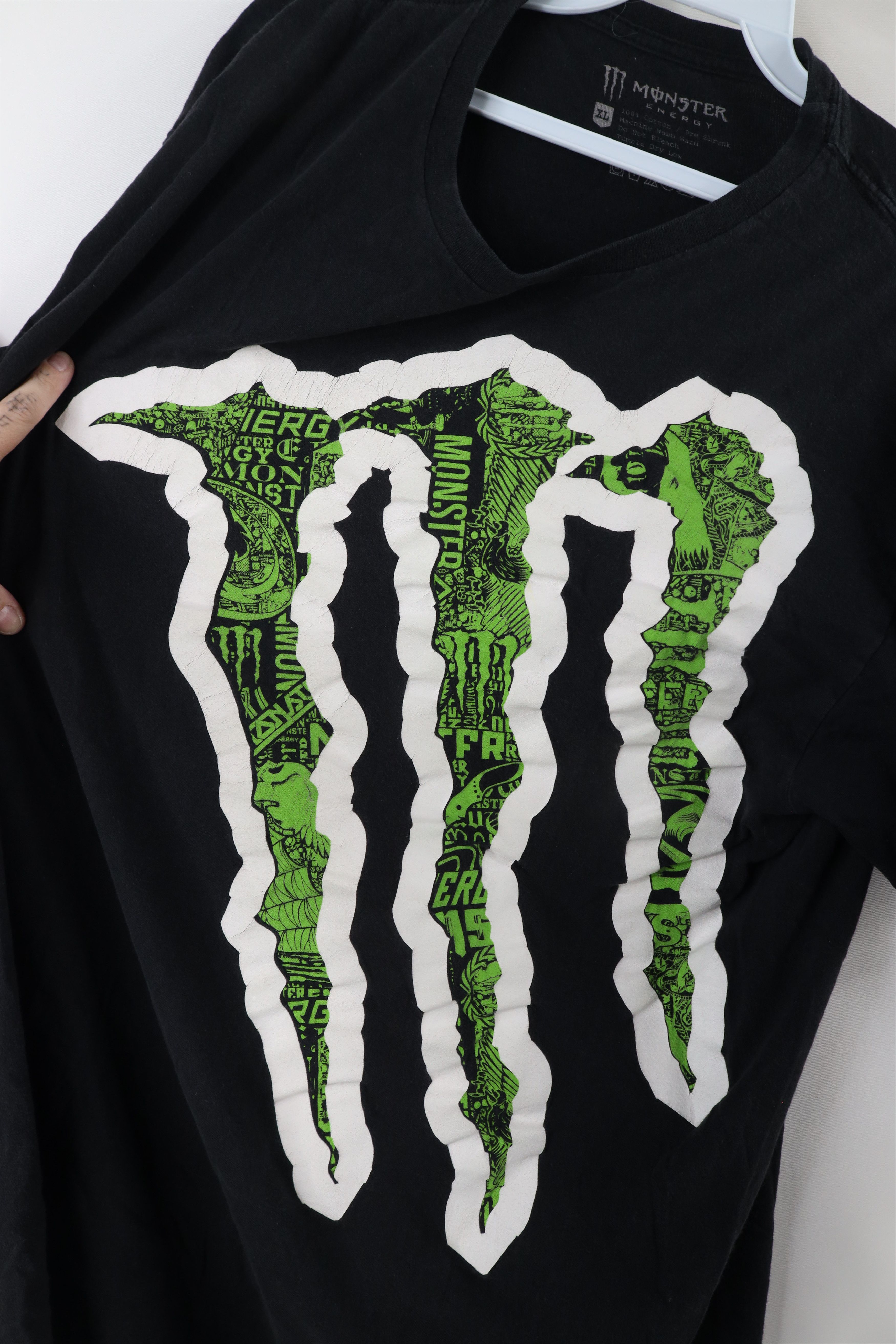 Vintage Vintage Monster Energy Drink Big Logo Short Sleeve T-Shirt Size US XL / EU 56 / 4 - 5 Thumbnail
