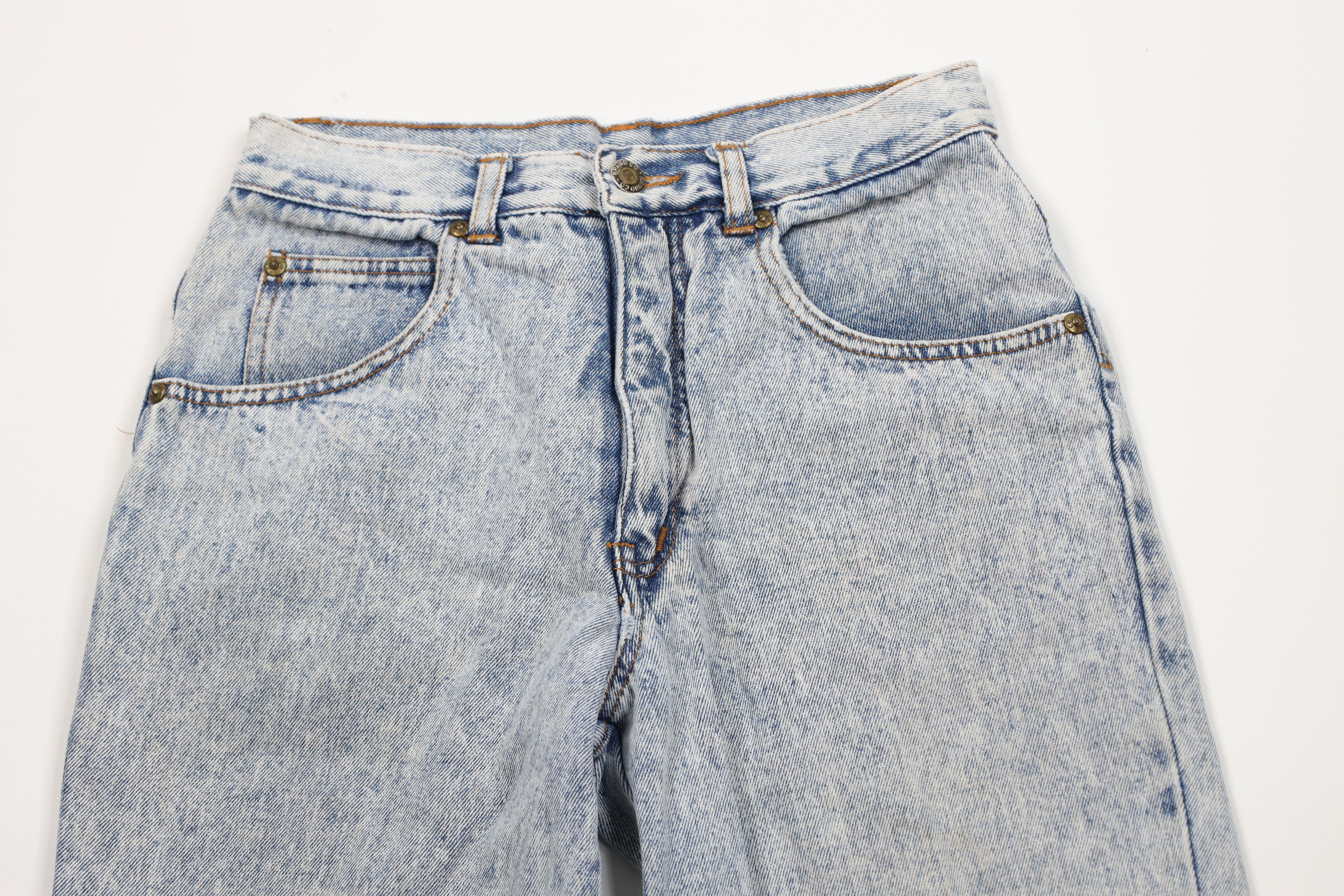 Vintage Vintage 90s Streetwear Acid Wash Straight Leg Denim Jeans Size 26" / US 2 / IT 38 - 2 Thumbnail