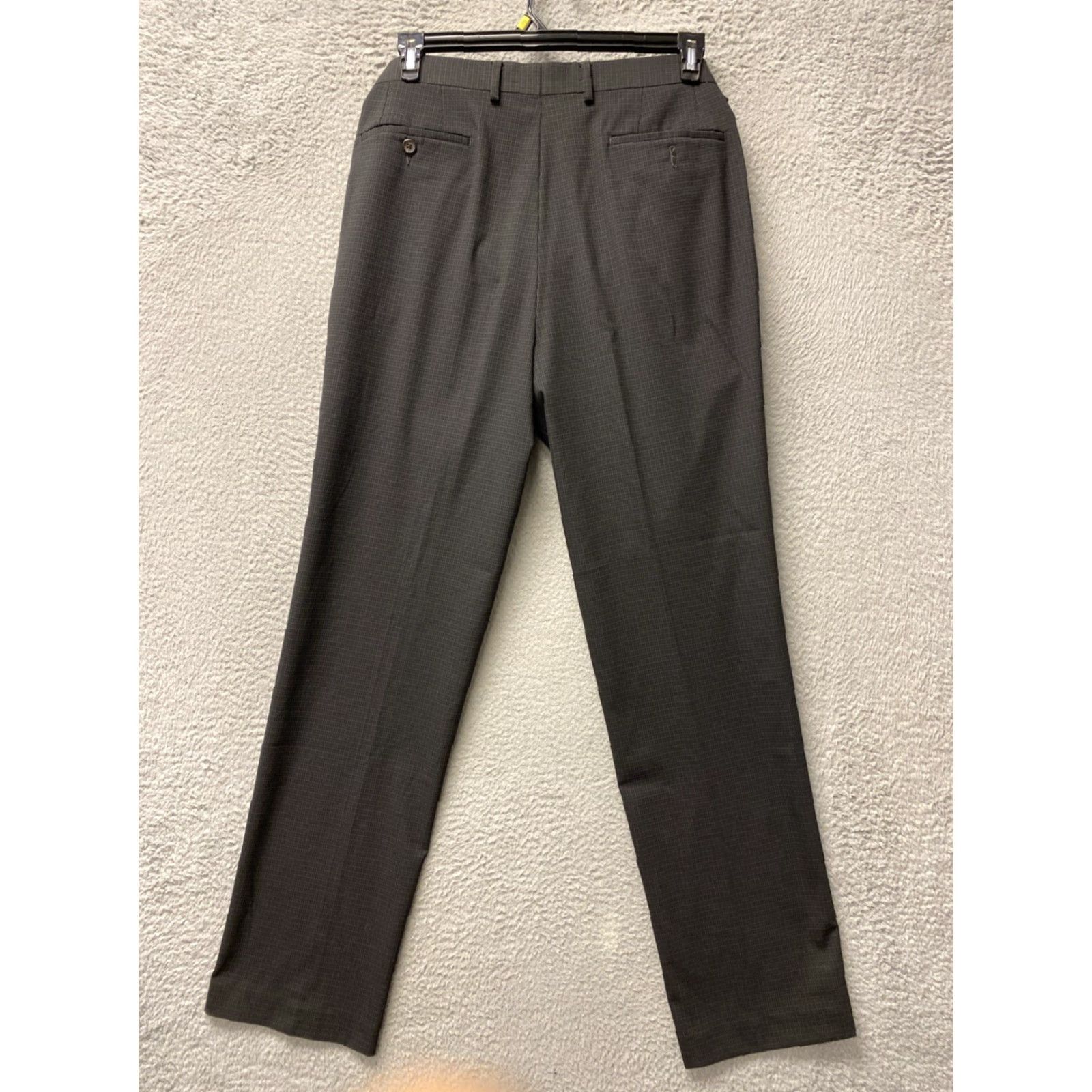 Ralph Lauren Ralph Lauren Blue Label Pants Dark Gray Polyester Blend Side Tabs Flat Front Men 35 Size US 35 - 5 Thumbnail
