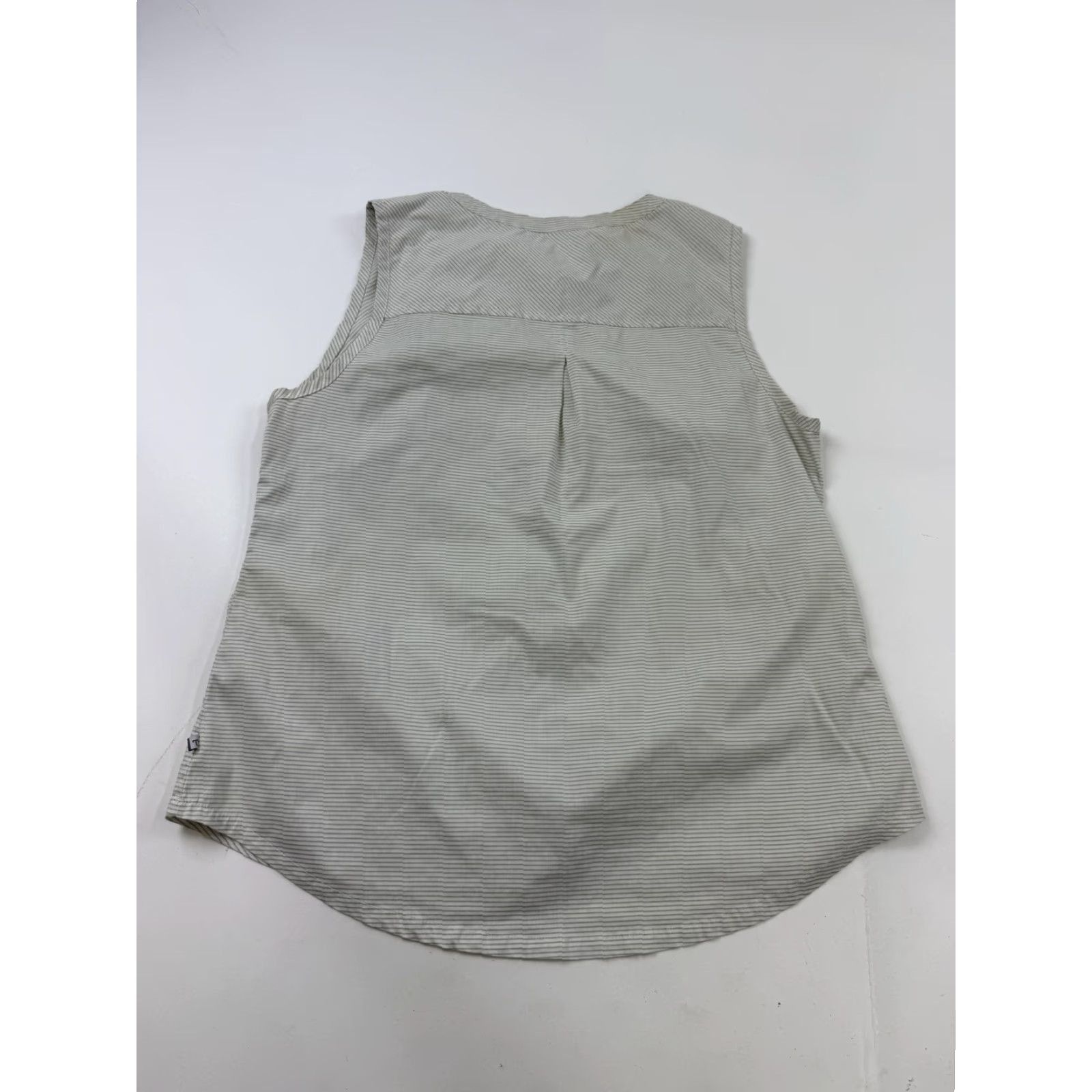 Toad&Co Toad&Co Blouse Womens Large Gray Stripe Sleeveless Button Front Casual Top Size L / US 10 / IT 46 - 5 Thumbnail