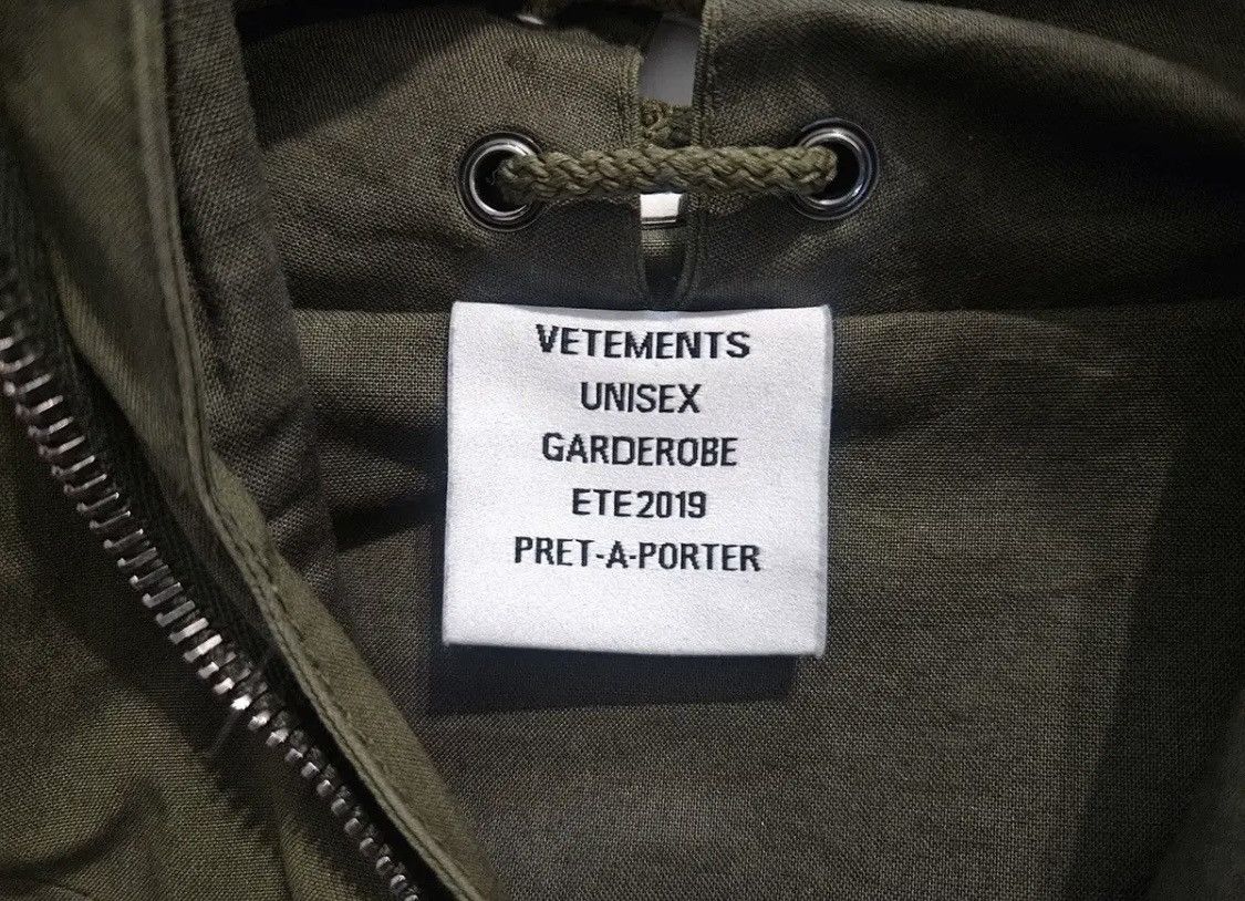 Vetements Vetements 19SS Military Gimp Mask Parka Size US S / EU 44-46 / 1 - 11 Thumbnail