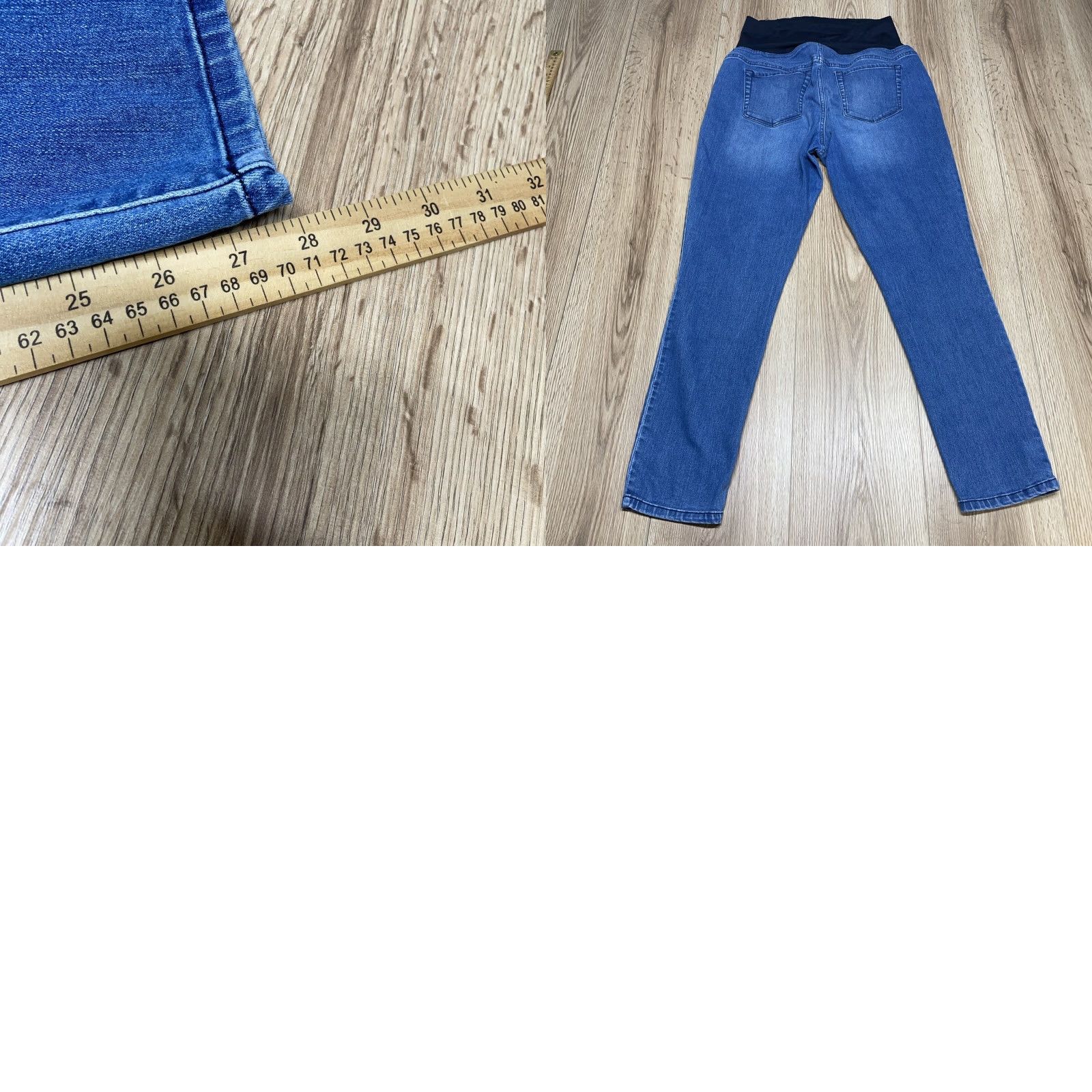 Vintage VINTAGE Ingrid & Isabel Maternity Jegging Jeans Size 10 Blue Stretch Skinny Womens Size 32" / US 10 / IT 46 - 8 Thumbnail