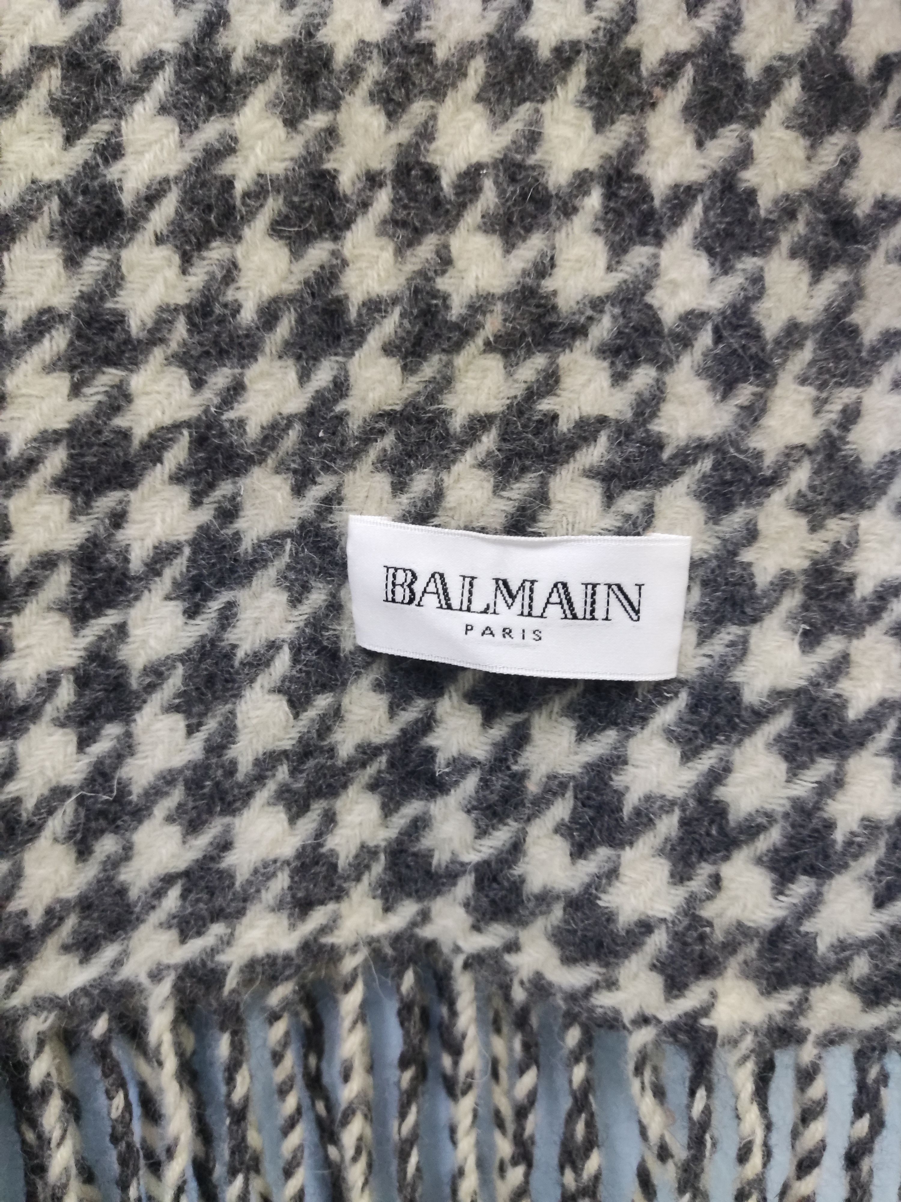 Balmain Vintage balmain wool scarf muffler Neckwear Winter Size ONE SIZE - 4 Thumbnail