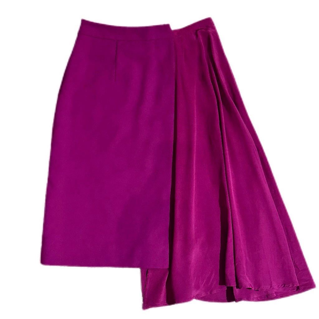 Maison Margiela Maison Margiela Burgundy Colorblock Dress 2015AW 38 Size 26" / US 2 / IT 38 - 2 Thumbnail